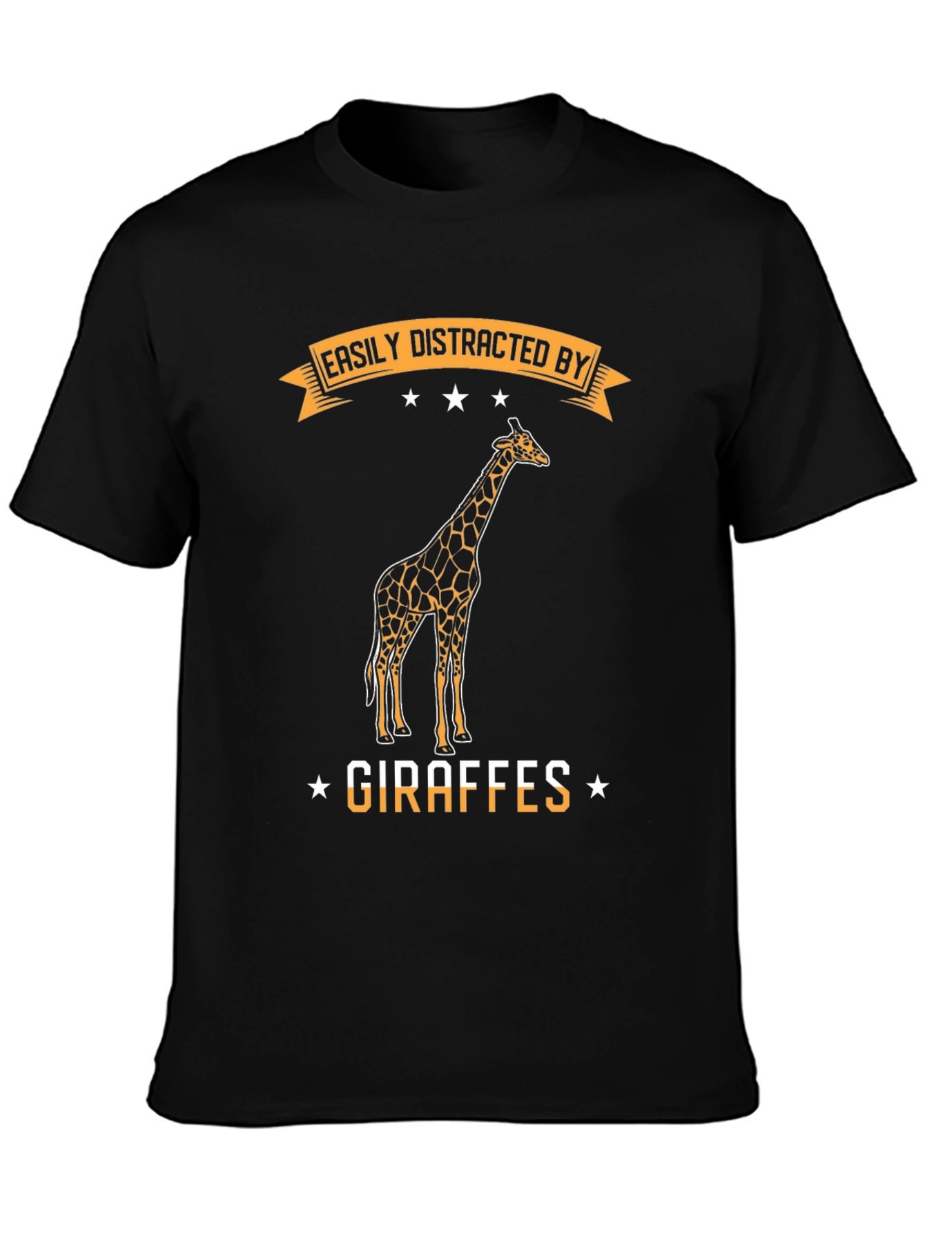Easily Distracted By Giraffes Graphic T-Shirt
