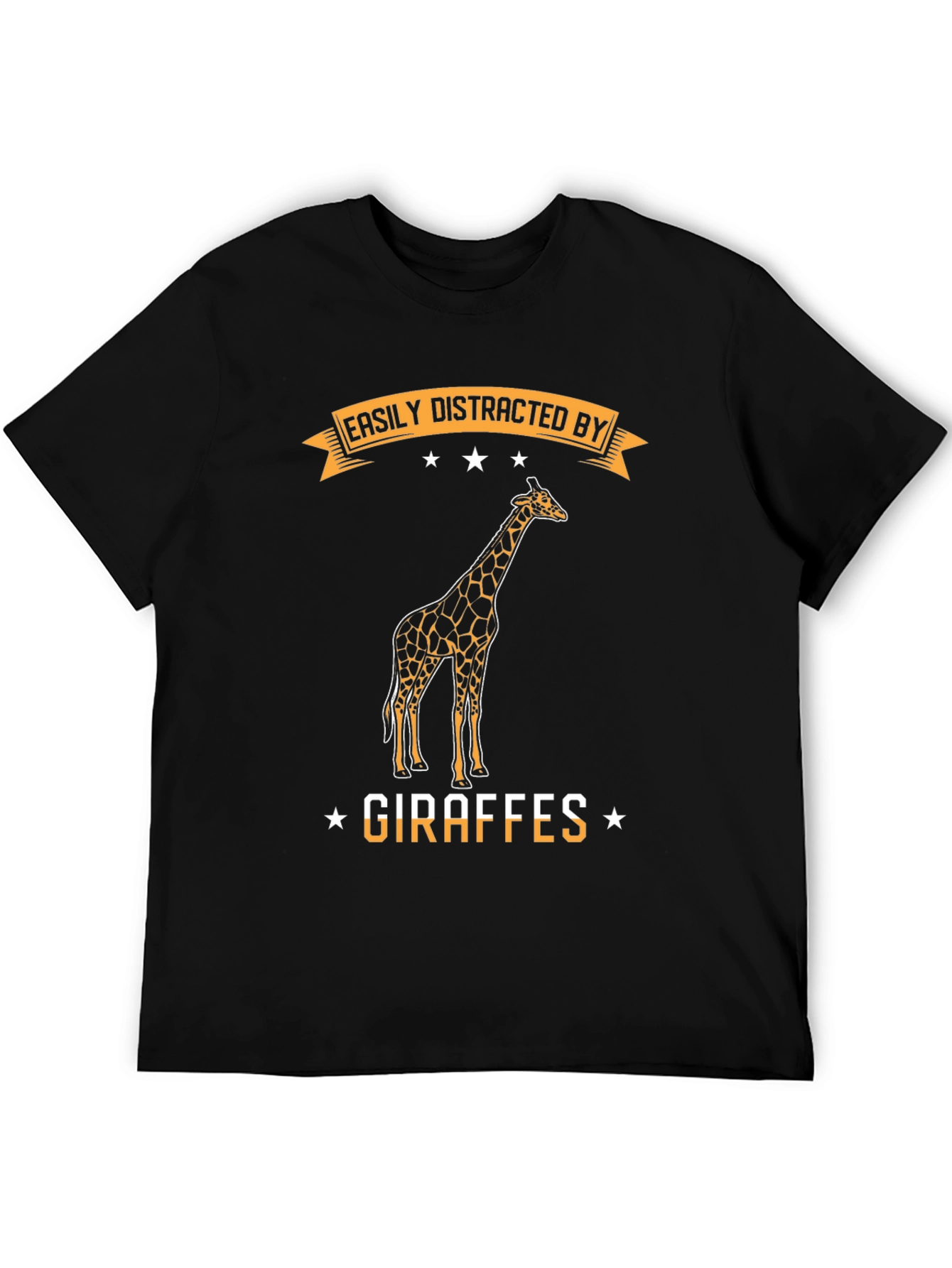Easily Distracted By Giraffes Graphic T-Shirt