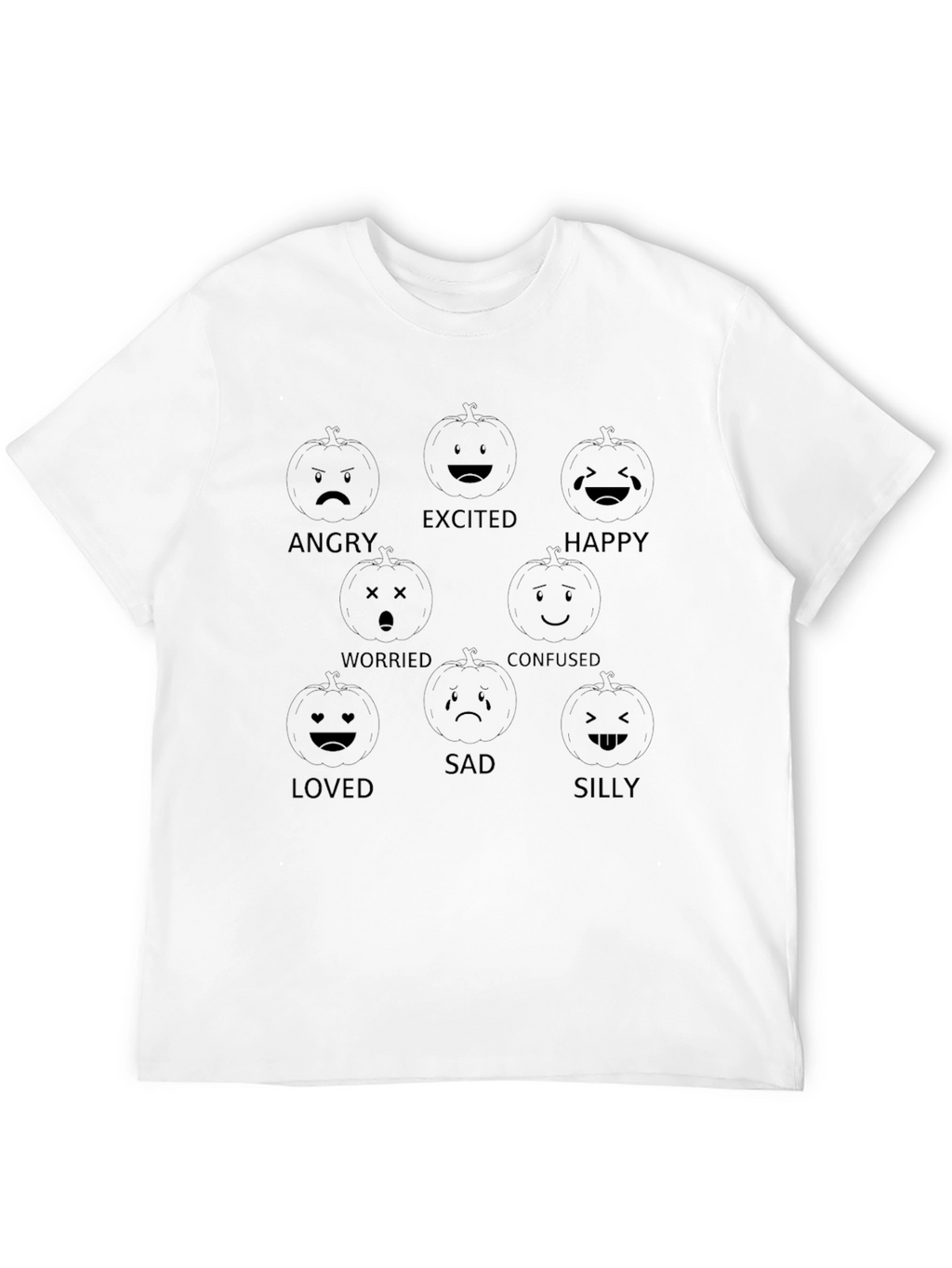 Pumpkin Emotion T-Shirt - Halloween Style