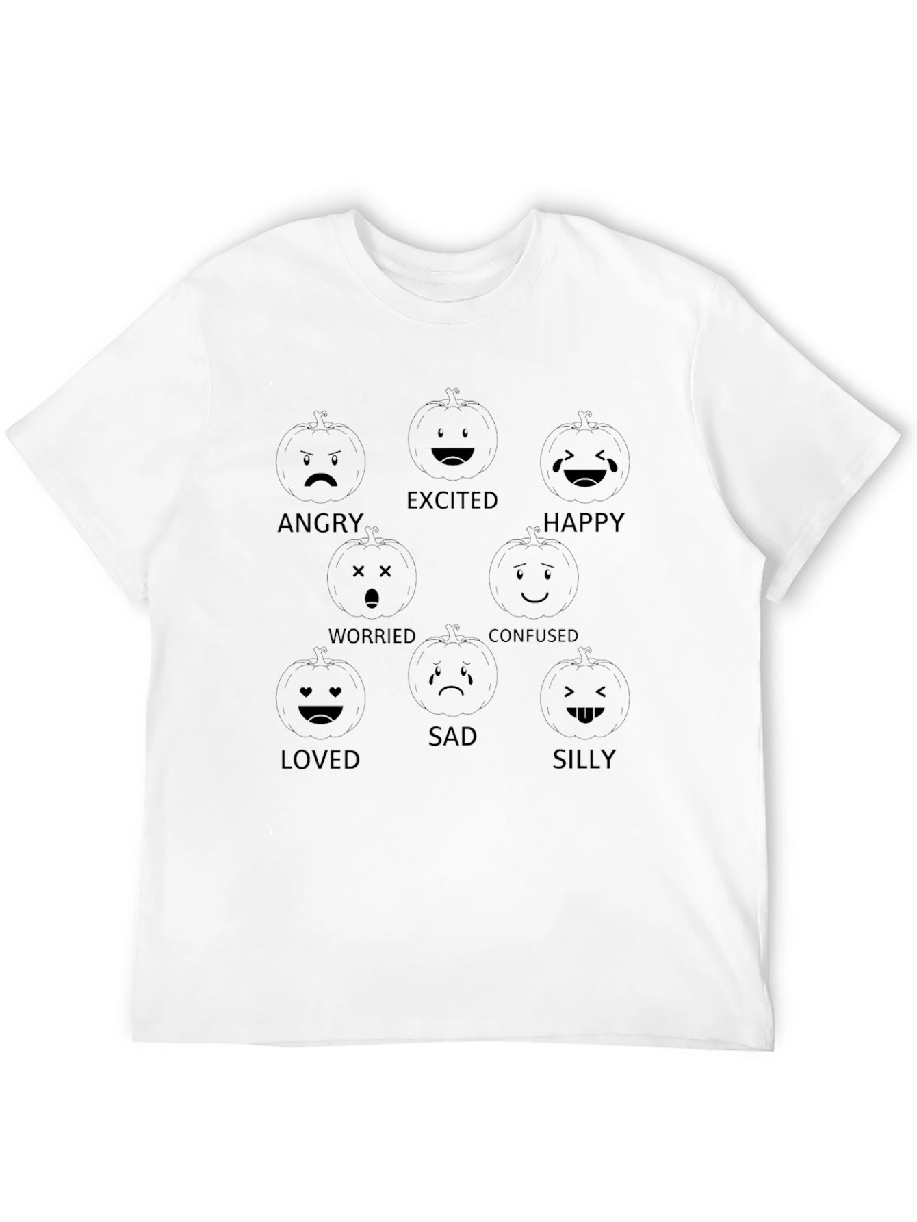 Pumpkin Emotion T-Shirt - Halloween Style