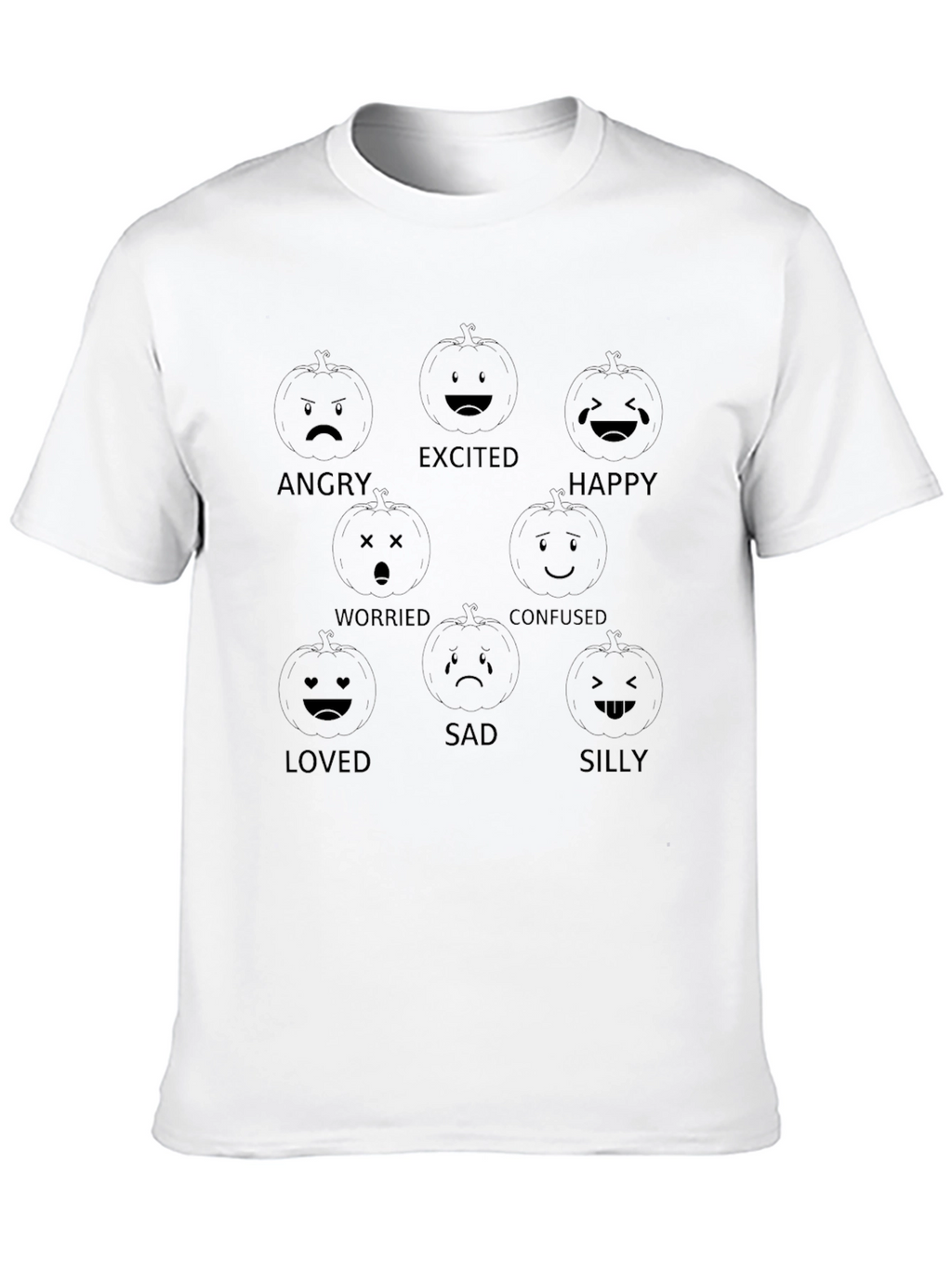 Pumpkin Emotion T-Shirt - Halloween Style