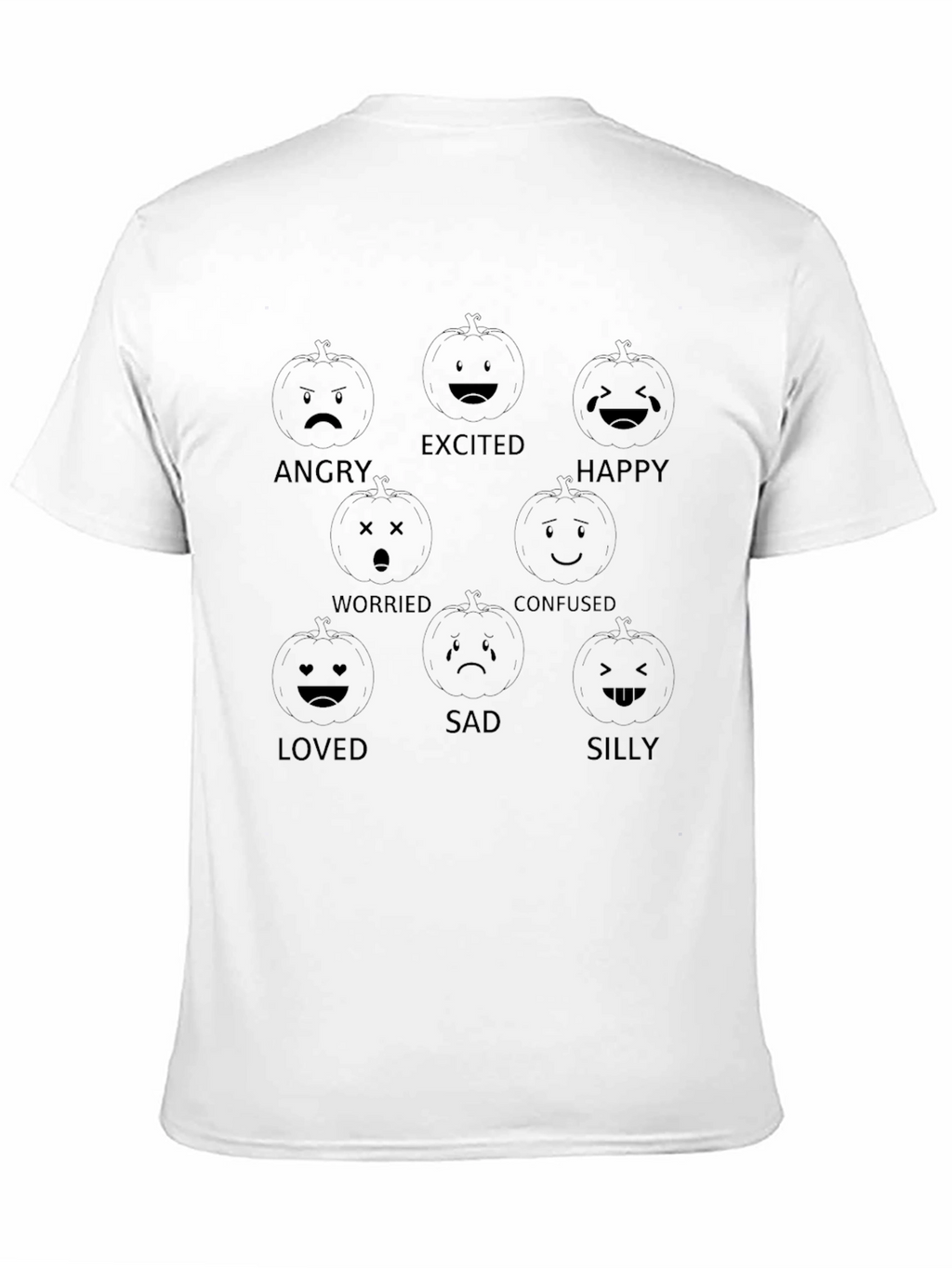 Pumpkin Emotion T-Shirt - Halloween Style