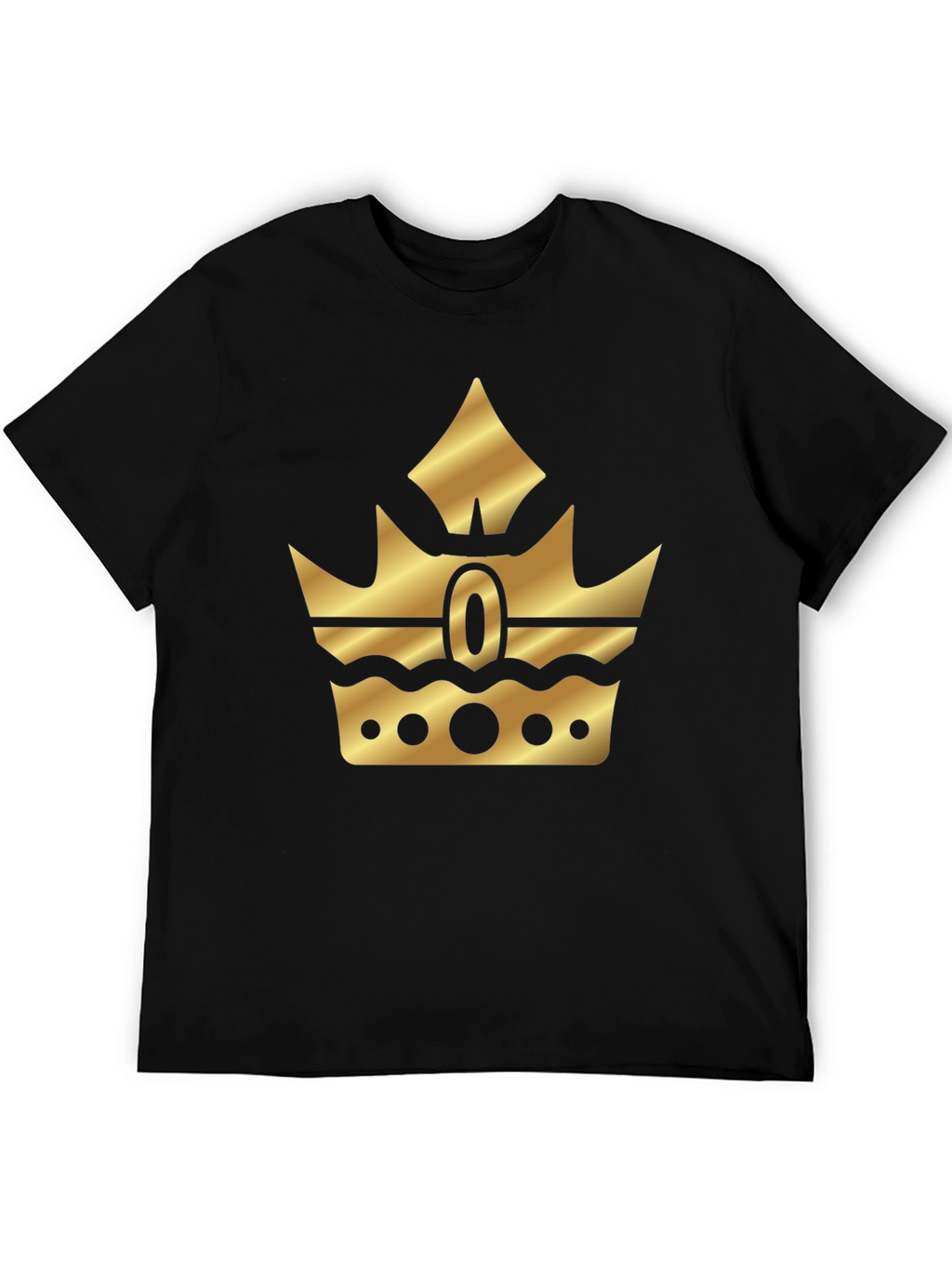 Gold Crown Graphic Black T-Shirt