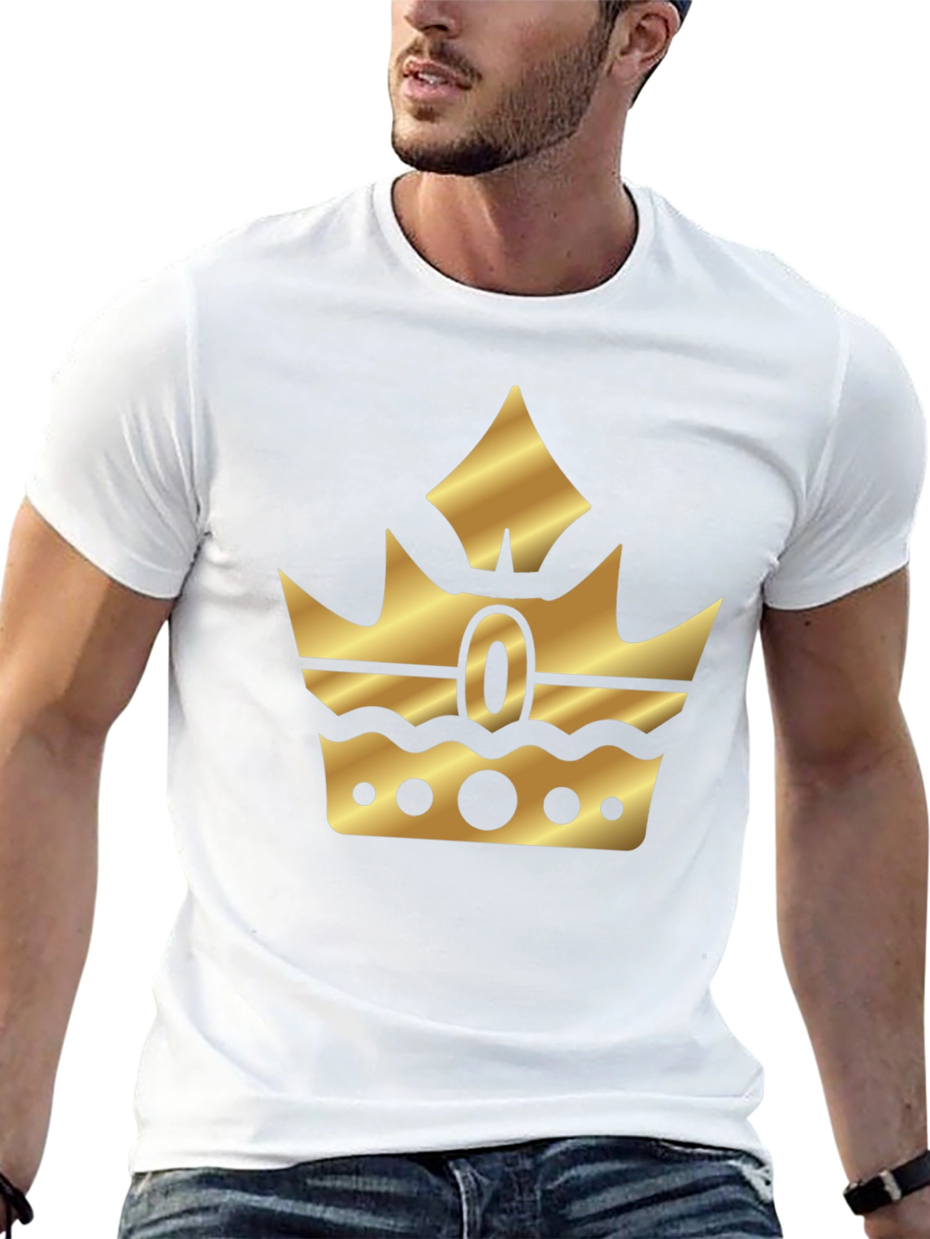 Gold Crown Graphic Black T-Shirt