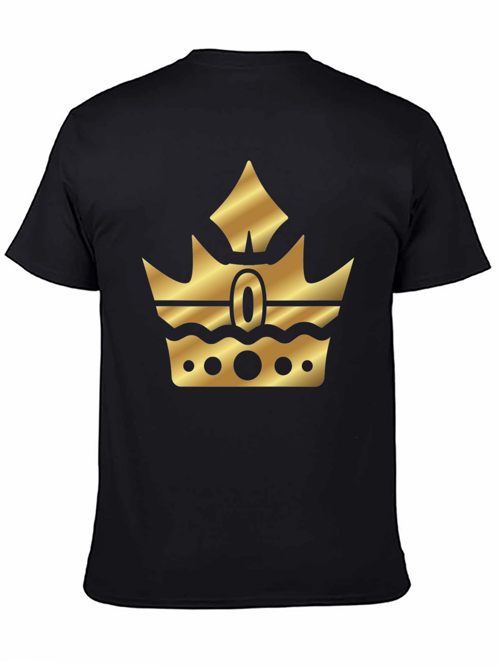 Gold Crown Graphic Black T-Shirt