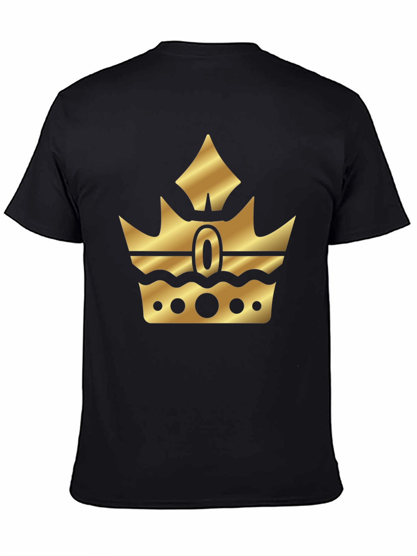Gold Crown Graphic Black T-Shirt