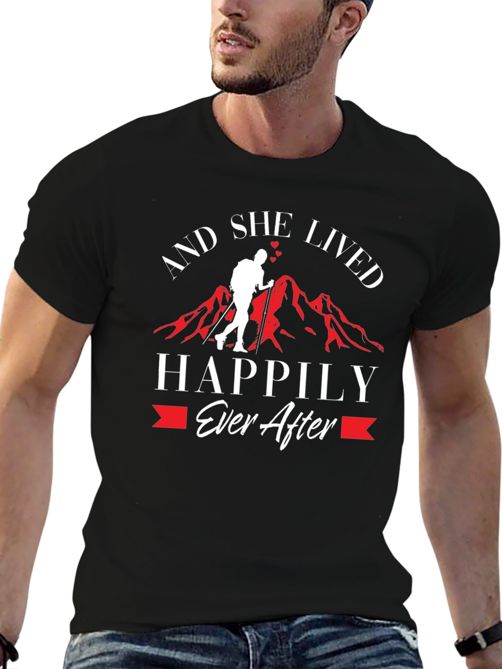 And She Lived Happily Ever After Hiker T-Shirt