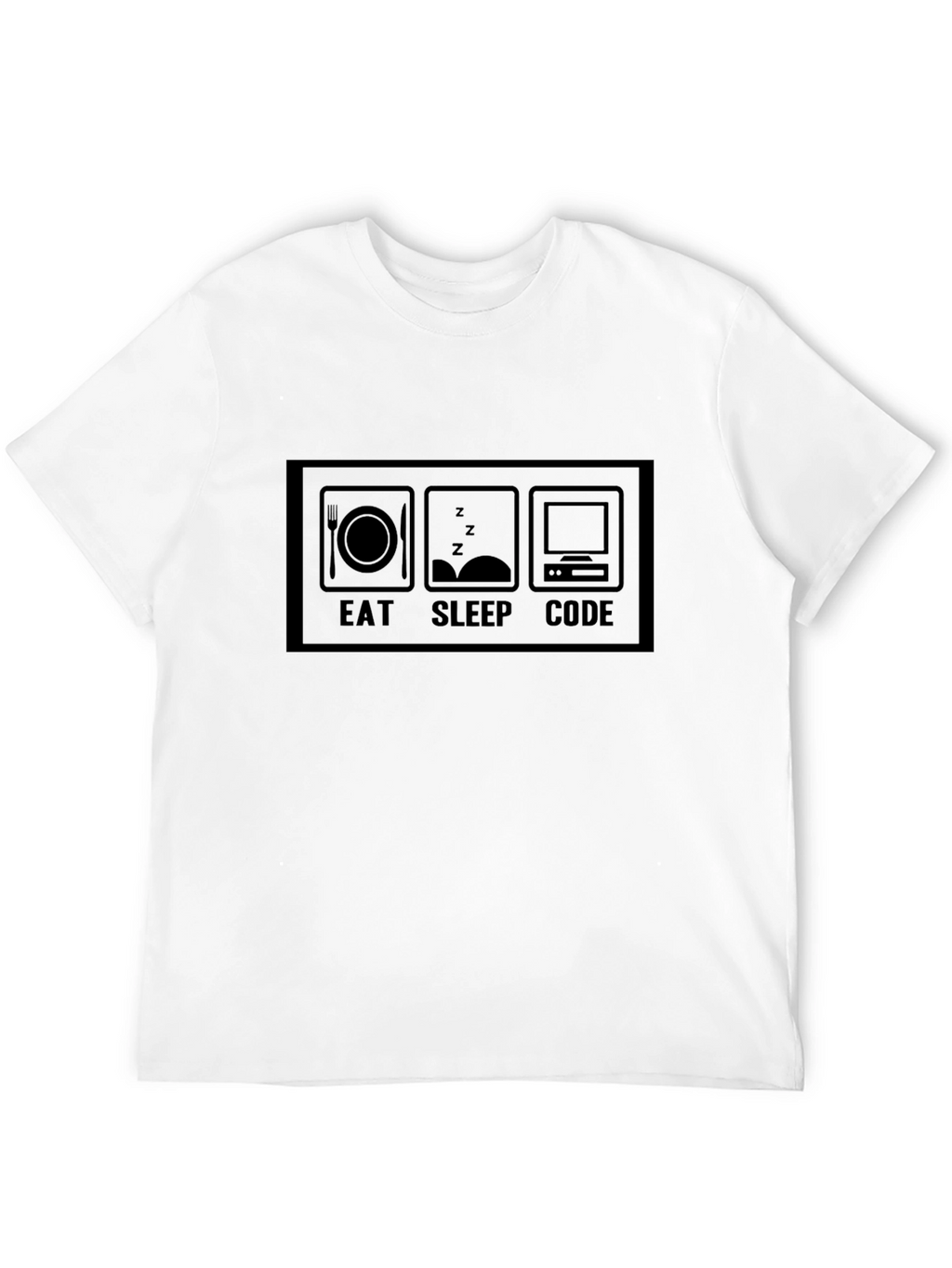Eat Sleep Code Black T-Shirt Programmer Gift