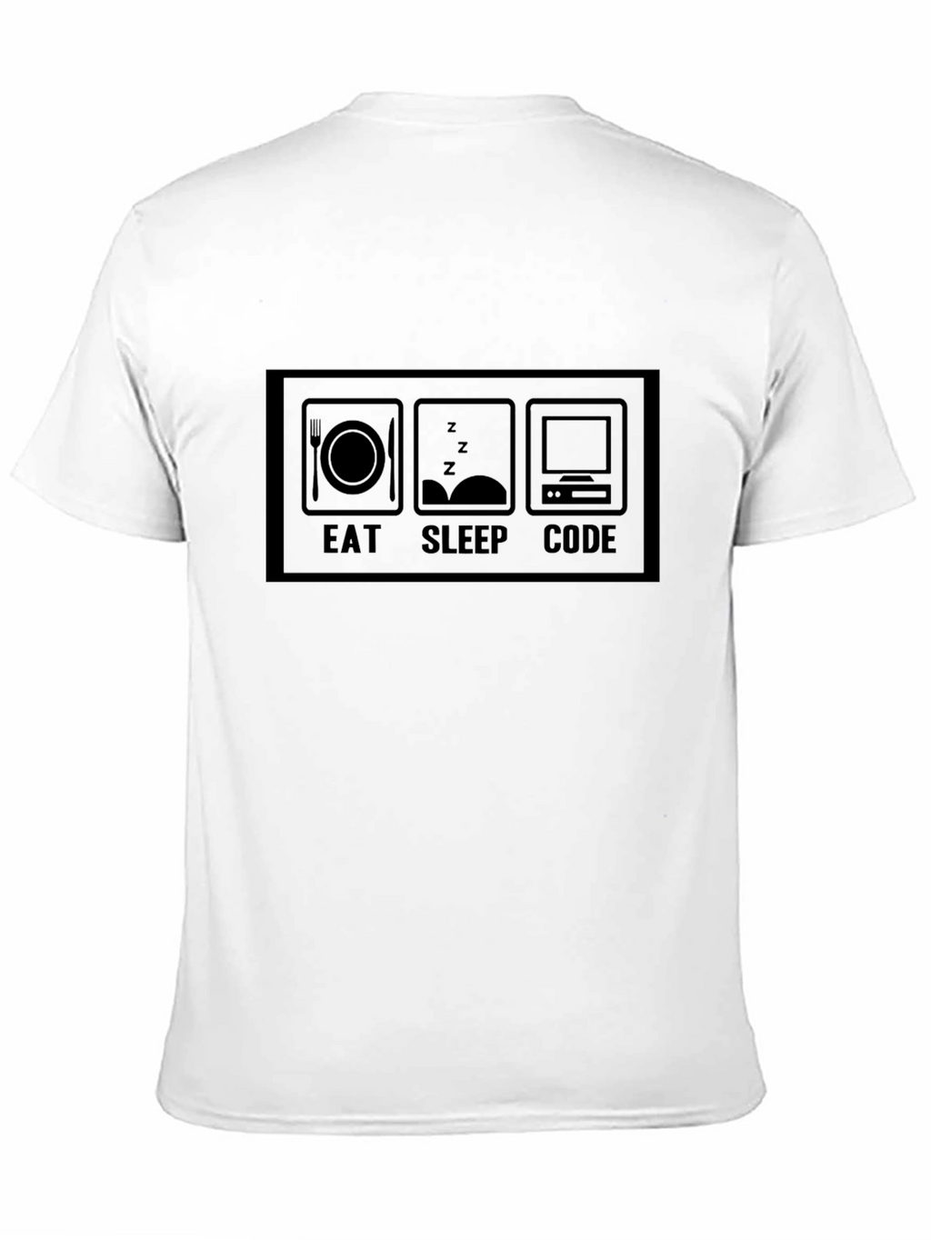 Eat Sleep Code Black T-Shirt Programmer Gift