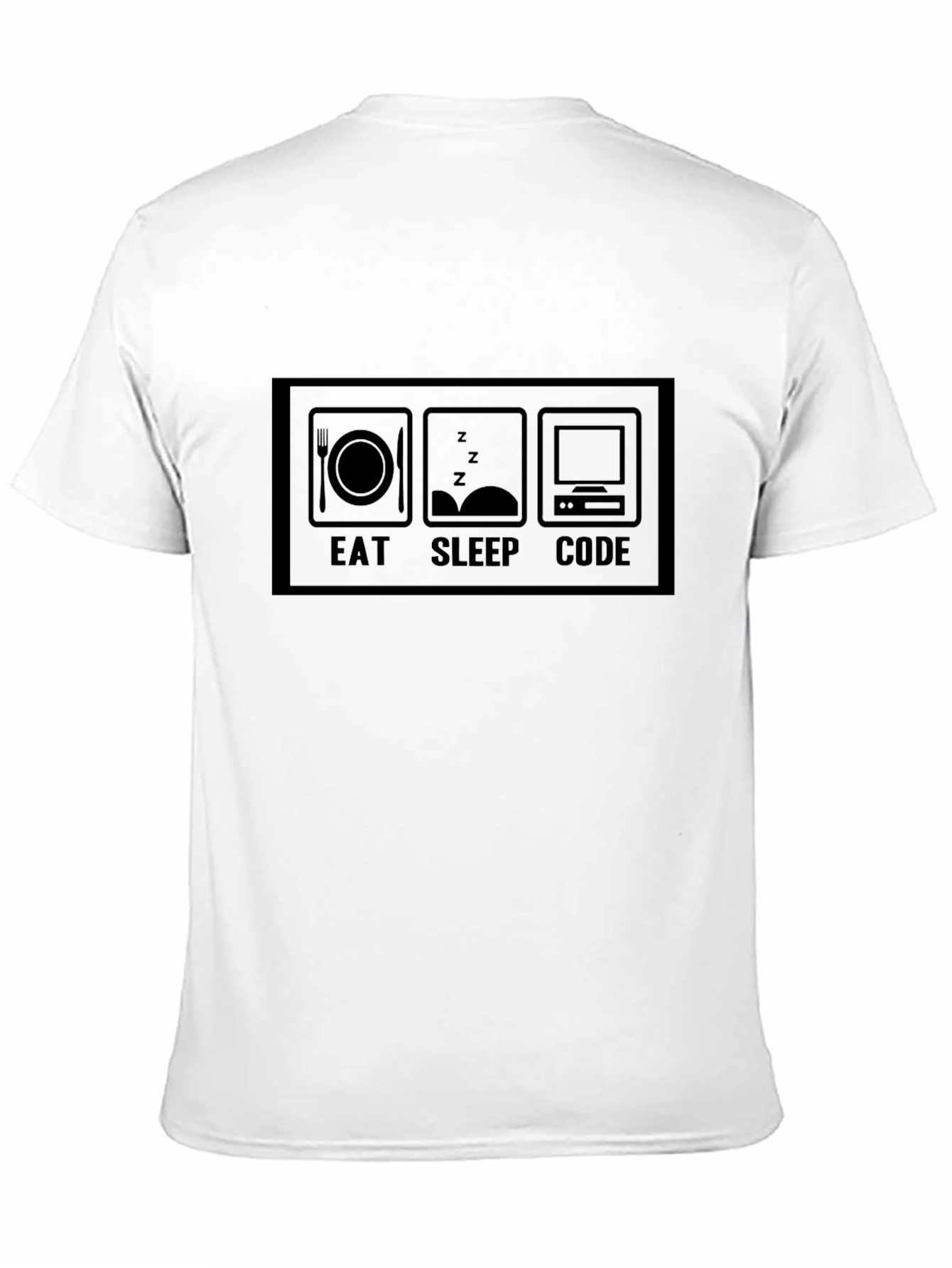 Eat Sleep Code Black T-Shirt Programmer Gift