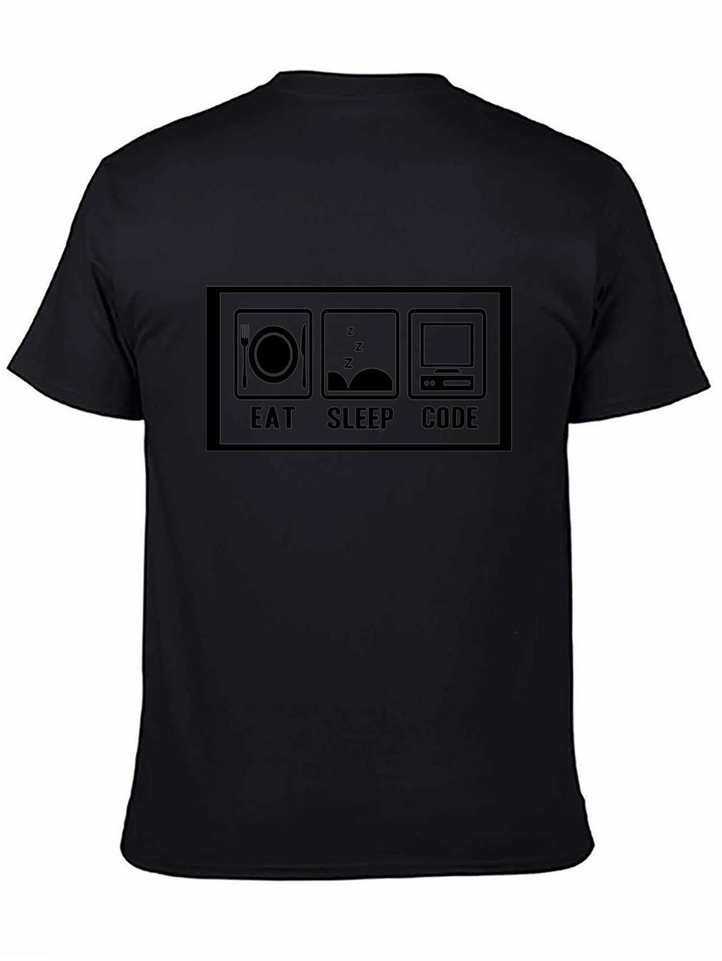Eat Sleep Code Black T-Shirt Programmer Gift