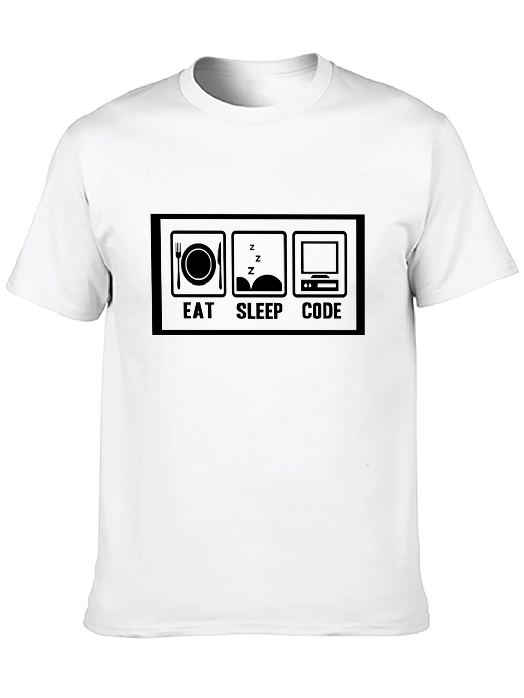 Eat Sleep Code Black T-Shirt Programmer Gift