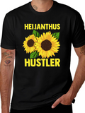 Helianthus Hustler Sunflower Graphic Tee