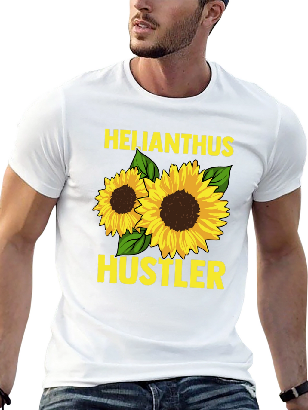 Helianthus Hustler Sunflower Graphic Tee