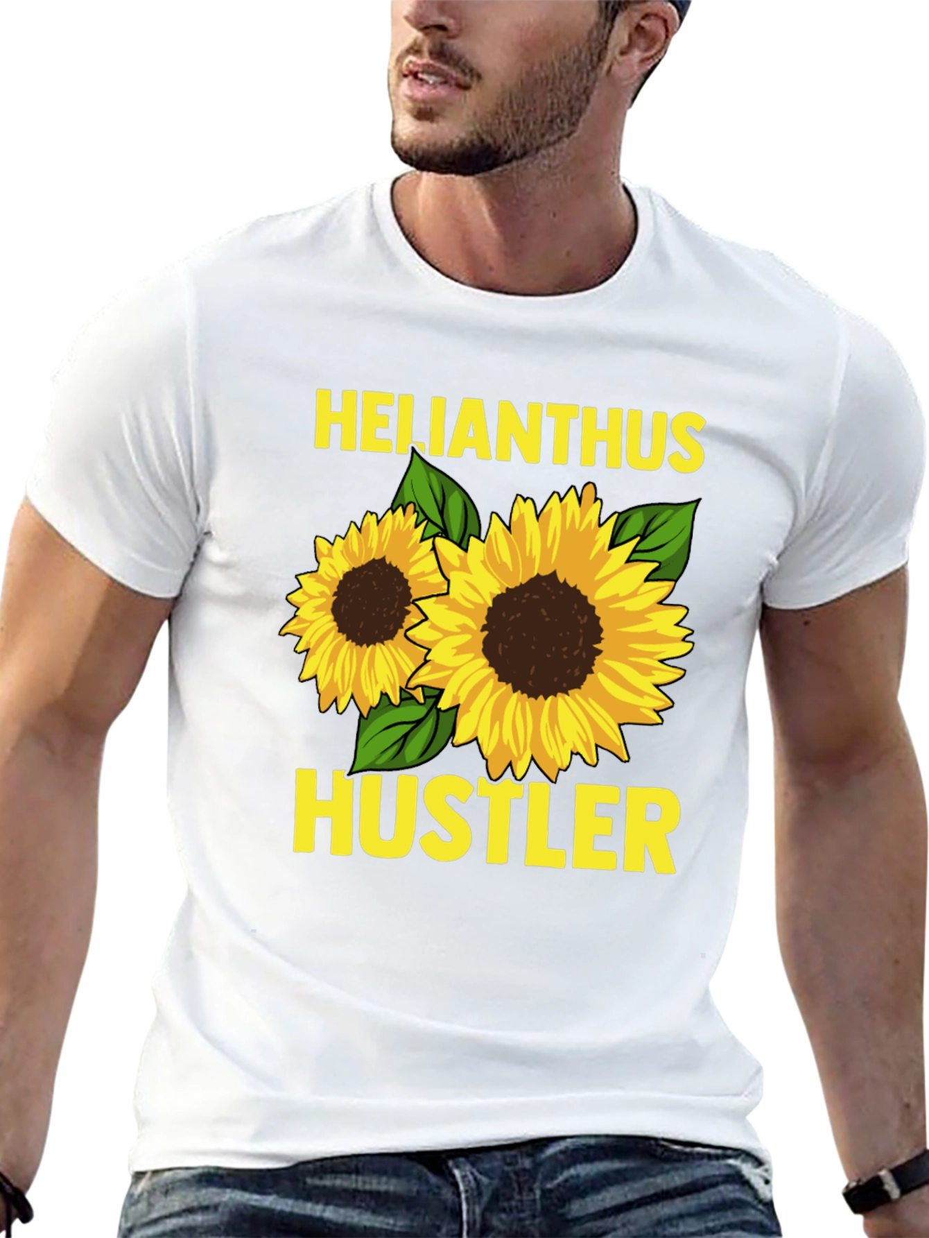 Helianthus Hustler Sunflower Graphic Tee
