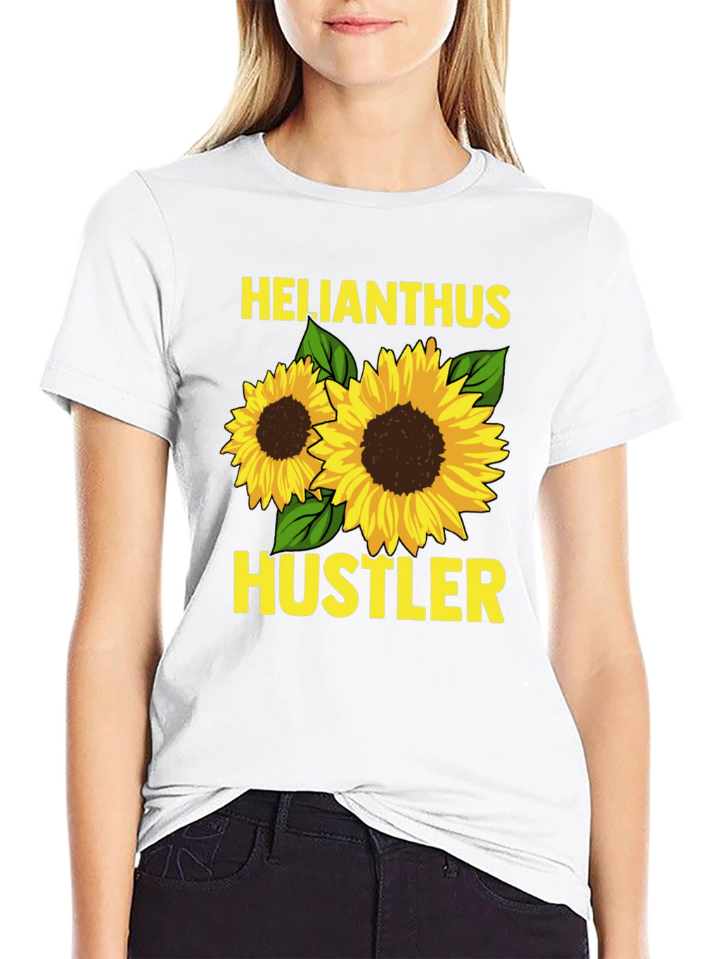 Helianthus Hustler Sunflower Graphic Tee