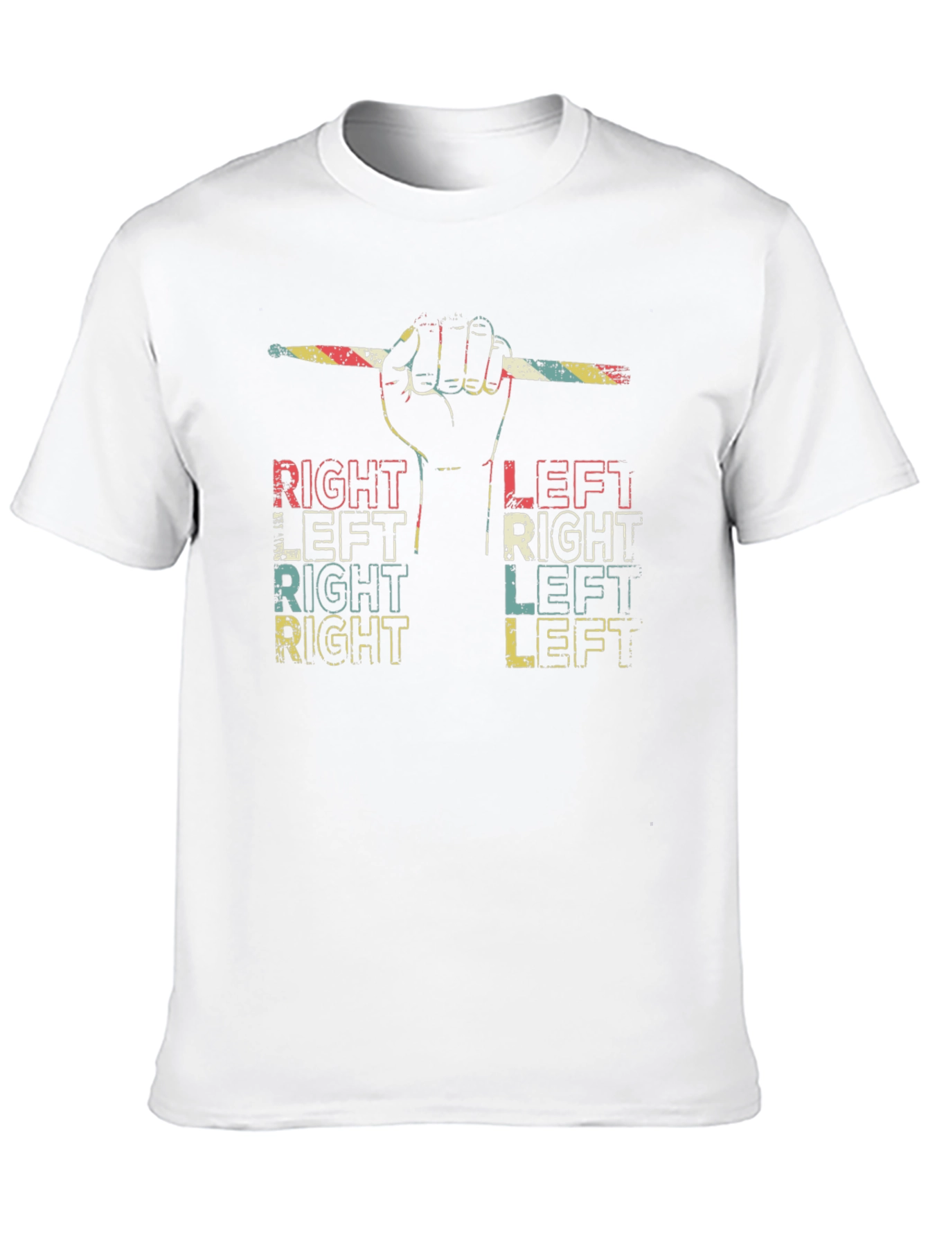 Retro Drumming Right Left T-Shirt