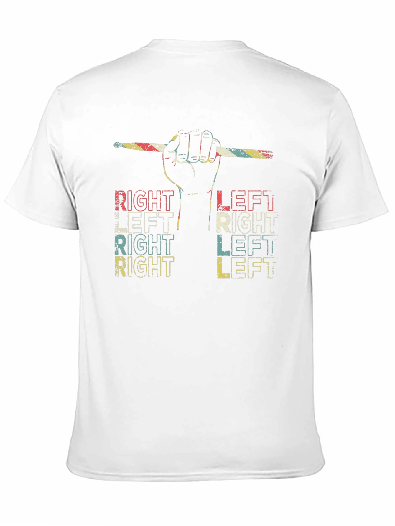 Retro Drumming Right Left T-Shirt