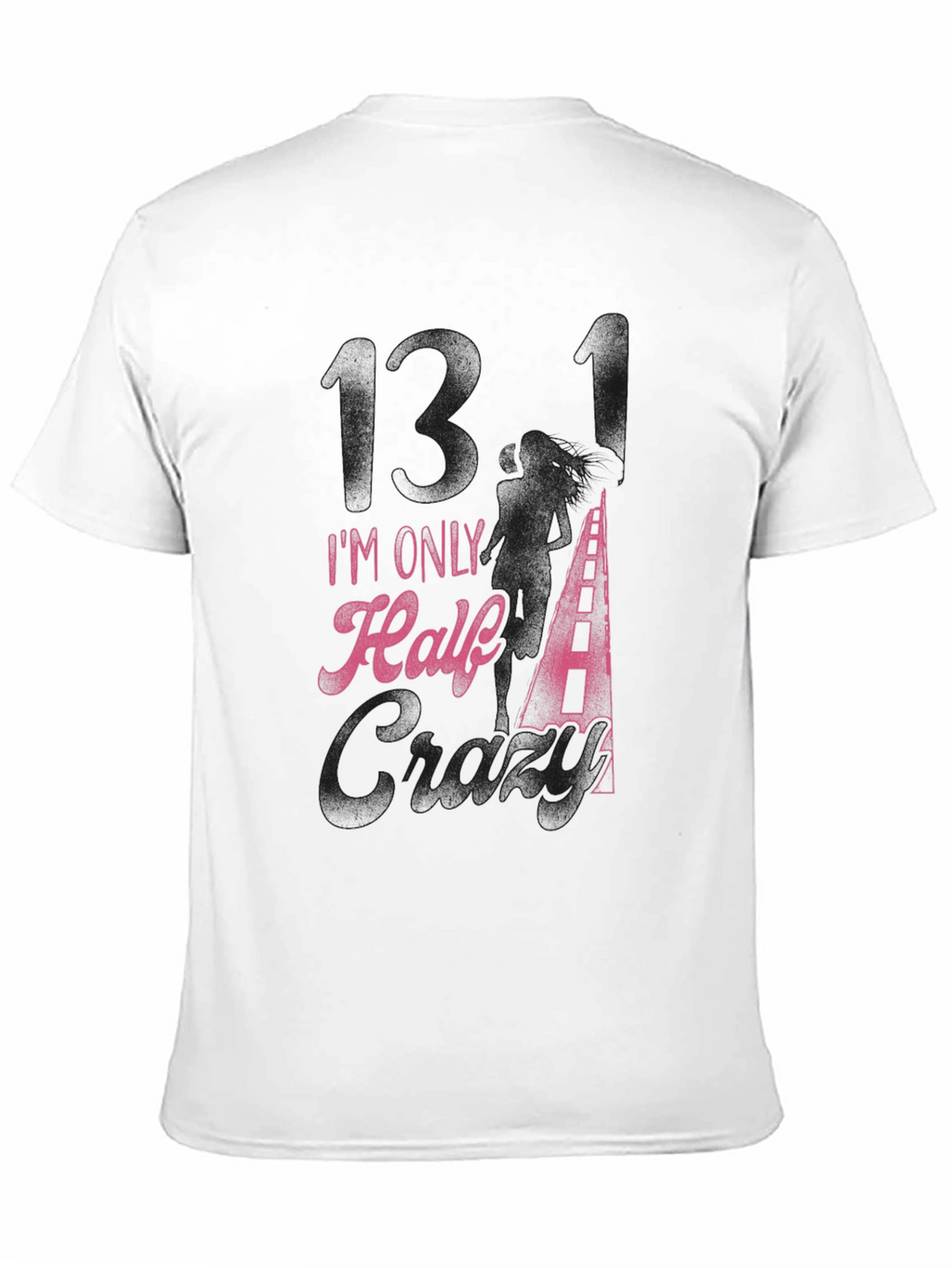 Im Only Half Crazy Black Graphic Tee