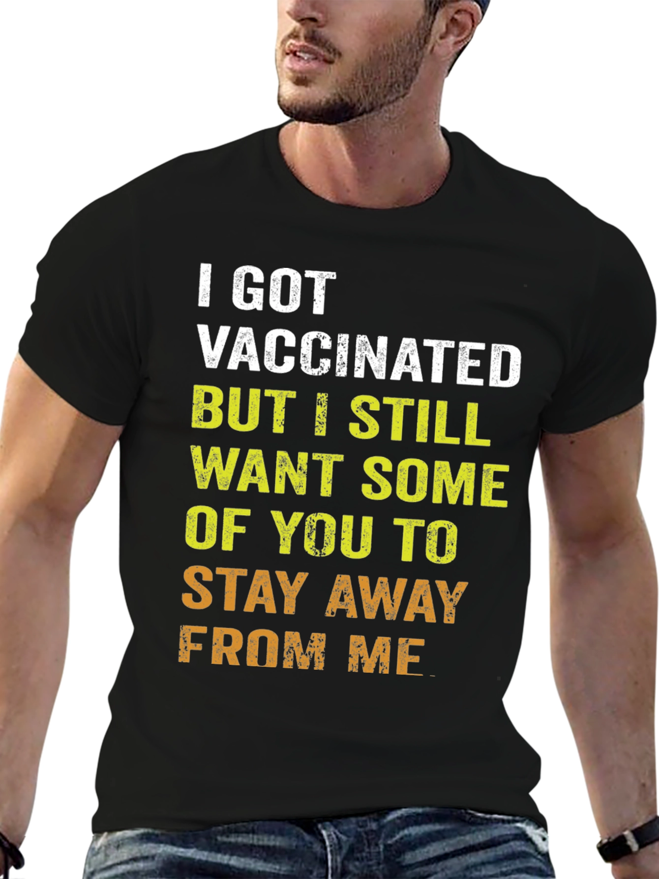Vaccinated Humor T-Shirt - Stay Away Tee
