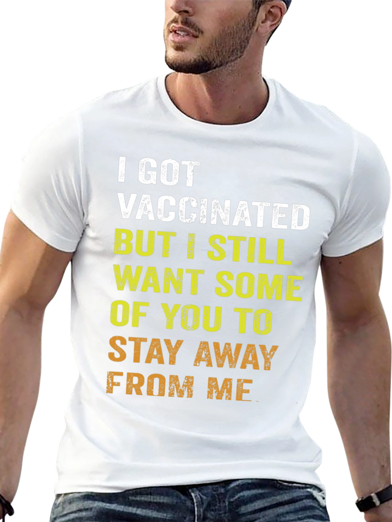 Vaccinated Humor T-Shirt - Stay Away Tee