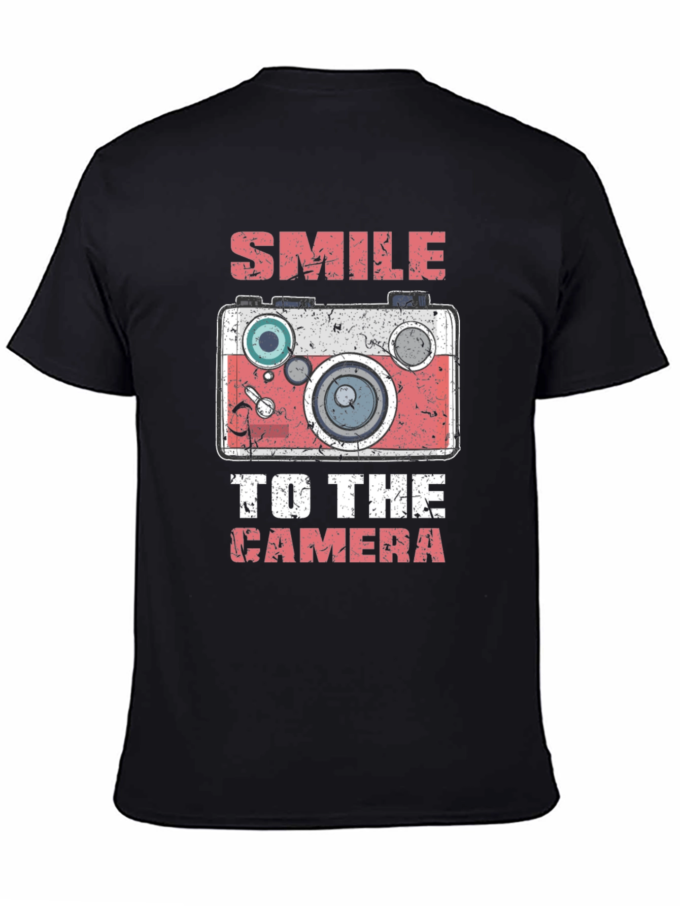 Smile to the Camera Graphic Tee - Black T-Shirt