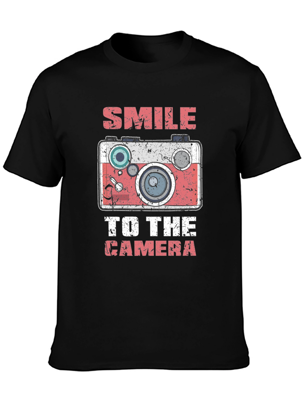 Smile to the Camera Graphic Tee - Black T-Shirt