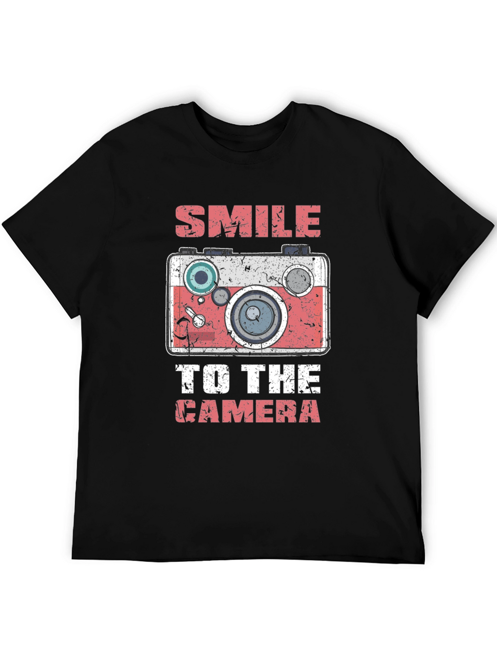 Smile to the Camera Graphic Tee - Black T-Shirt