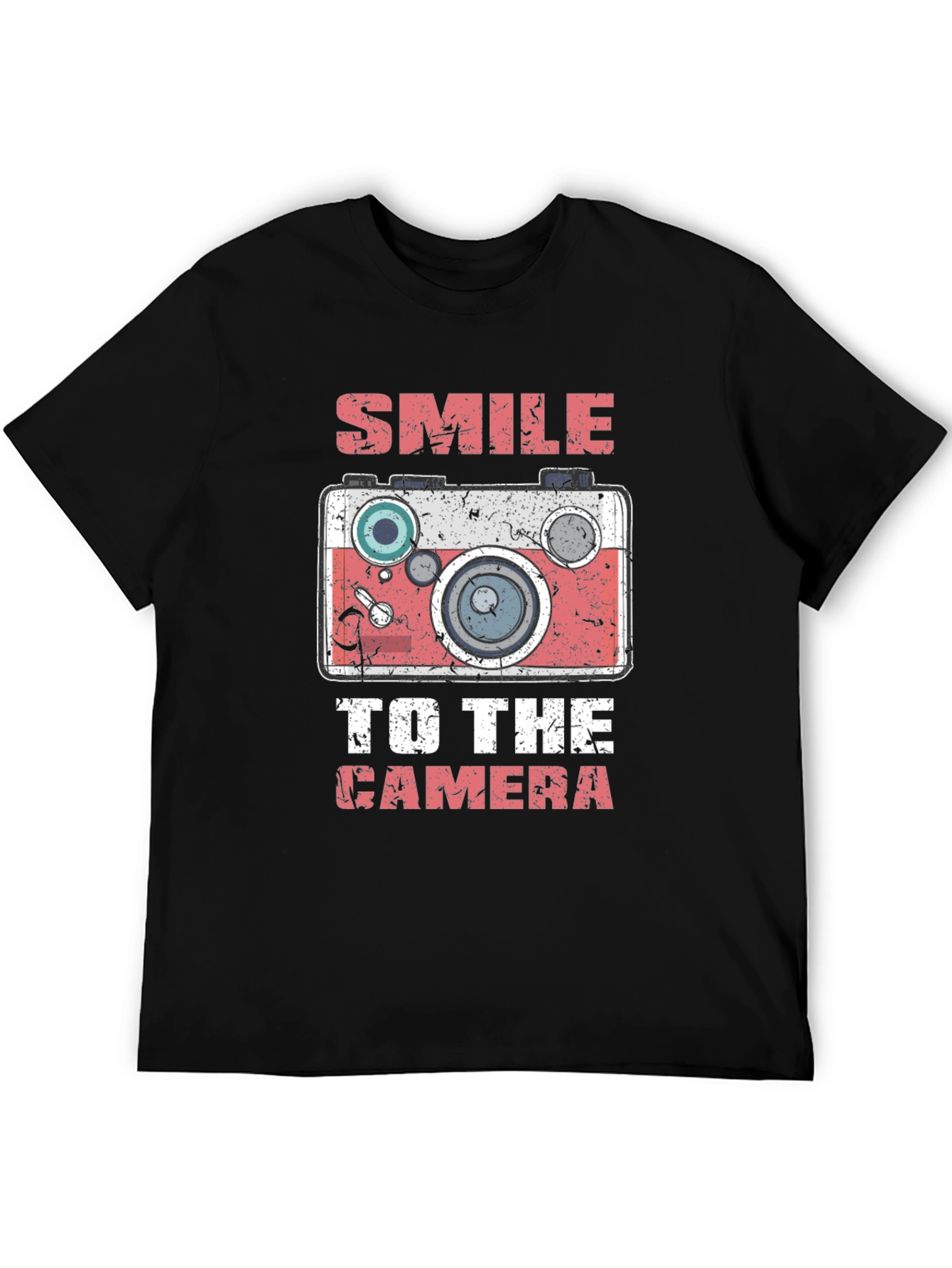Smile to the Camera Graphic Tee - Black T-Shirt