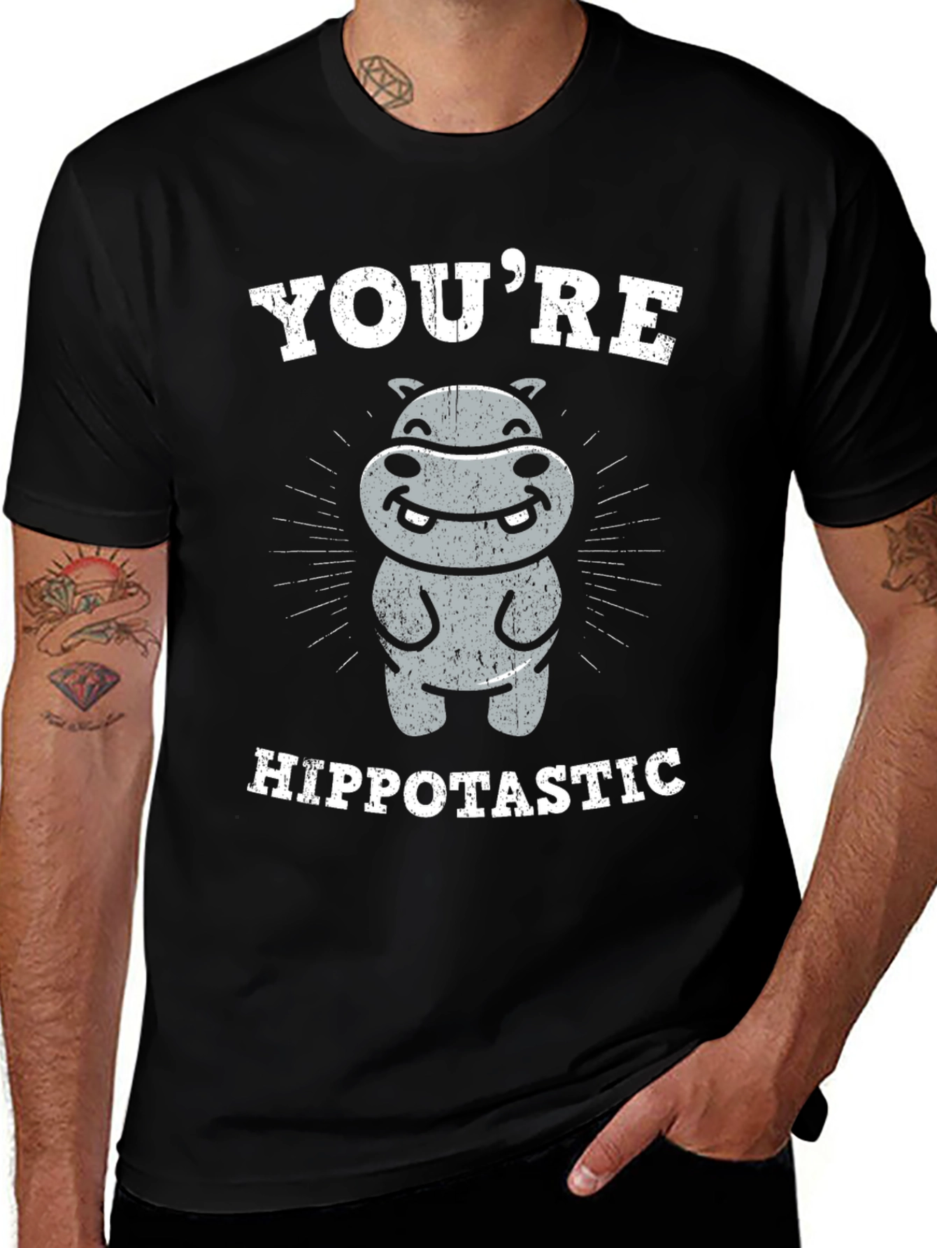 Youre Hippotastic T-Shirt - Funny Hippo Graphic Tee