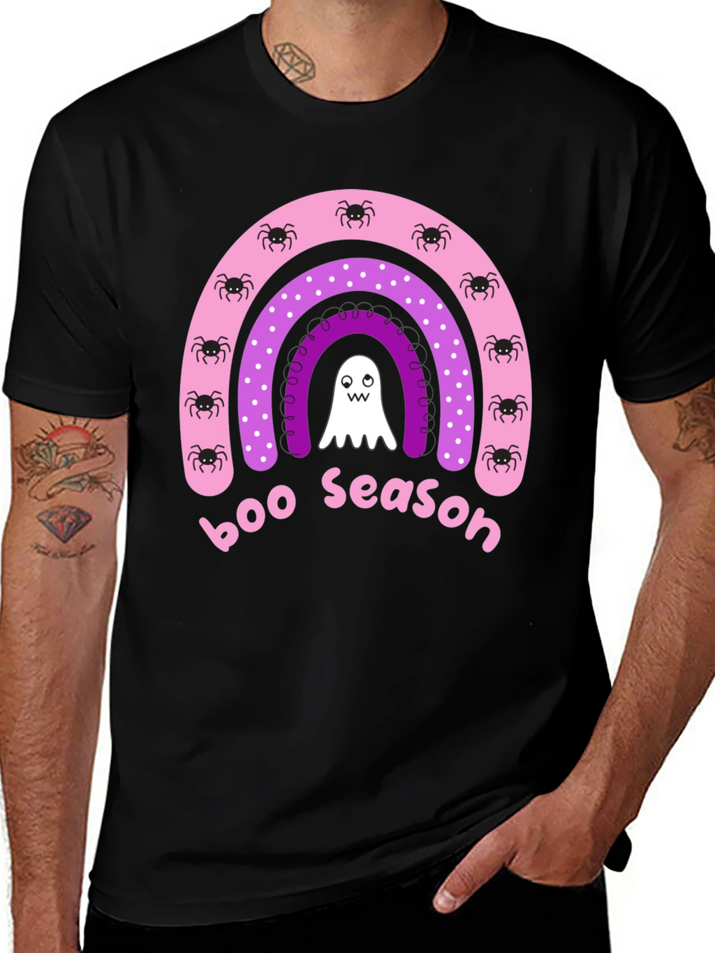 Boo Season Halloween Rainbow T-Shirt