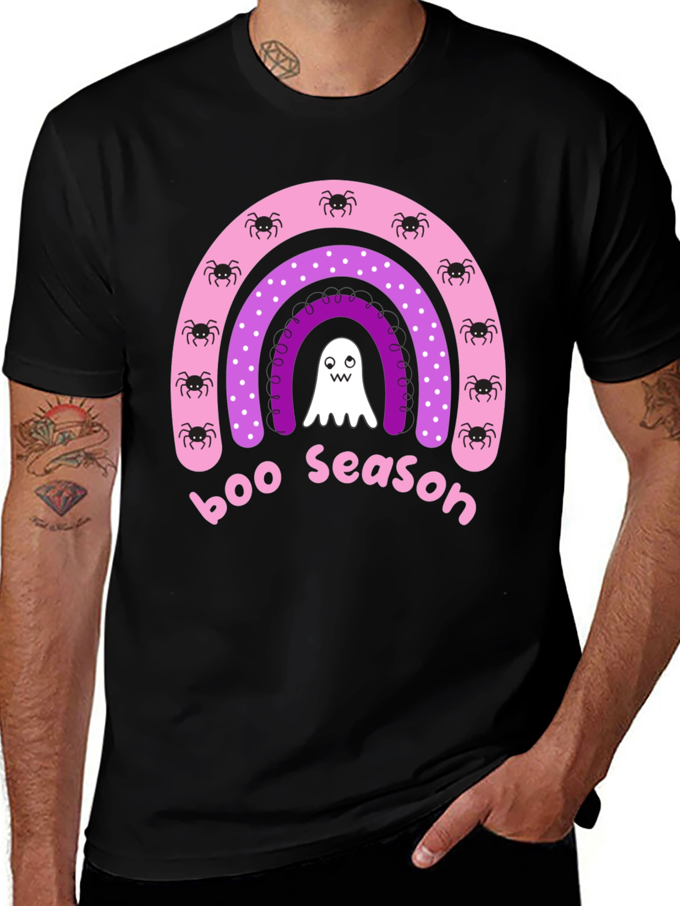 Boo Season Halloween Rainbow T-Shirt