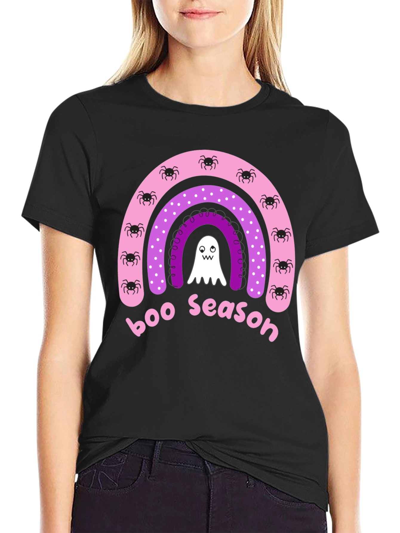 Boo Season Halloween Rainbow T-Shirt