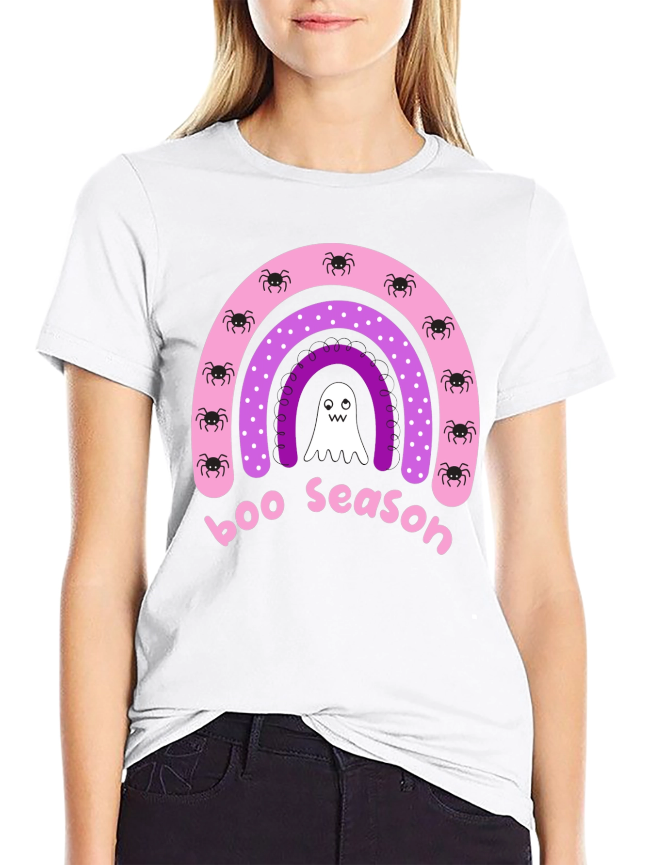 Boo Season Halloween Rainbow T-Shirt
