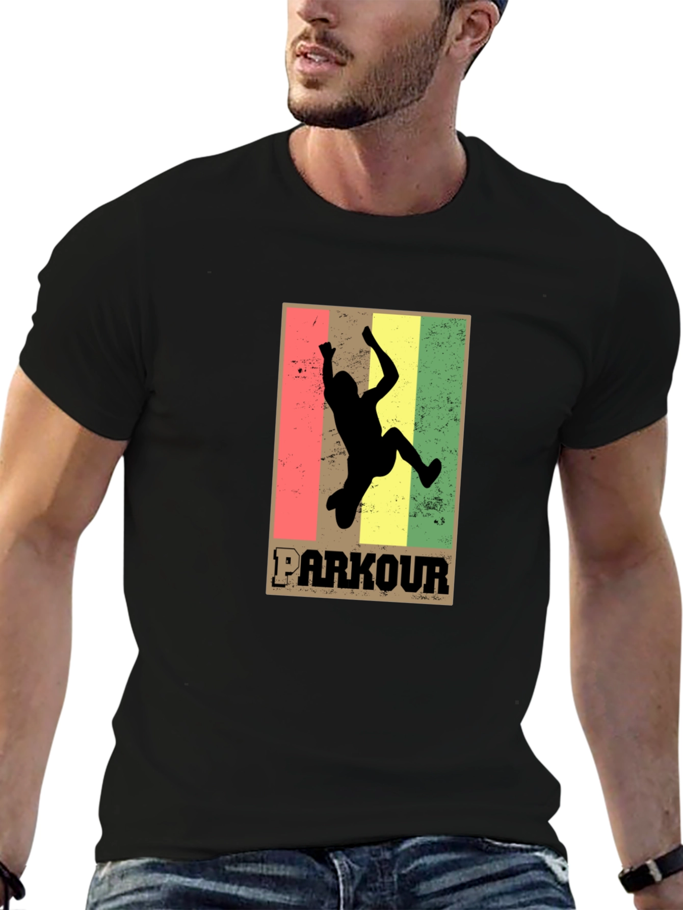 Parkour Silhouette Graphic Tee