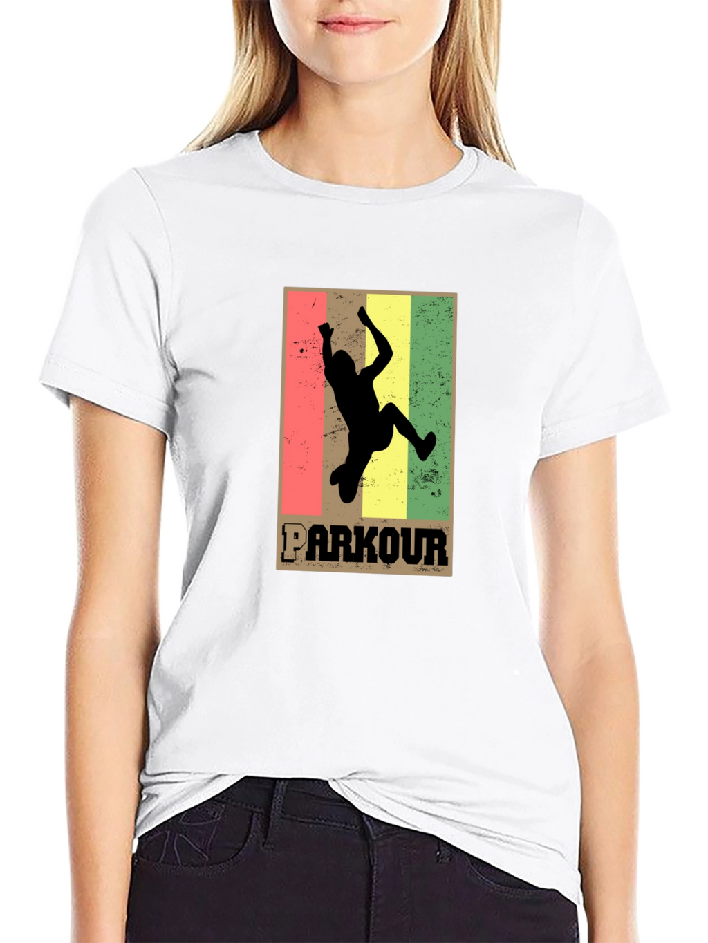 Parkour Silhouette Graphic Tee