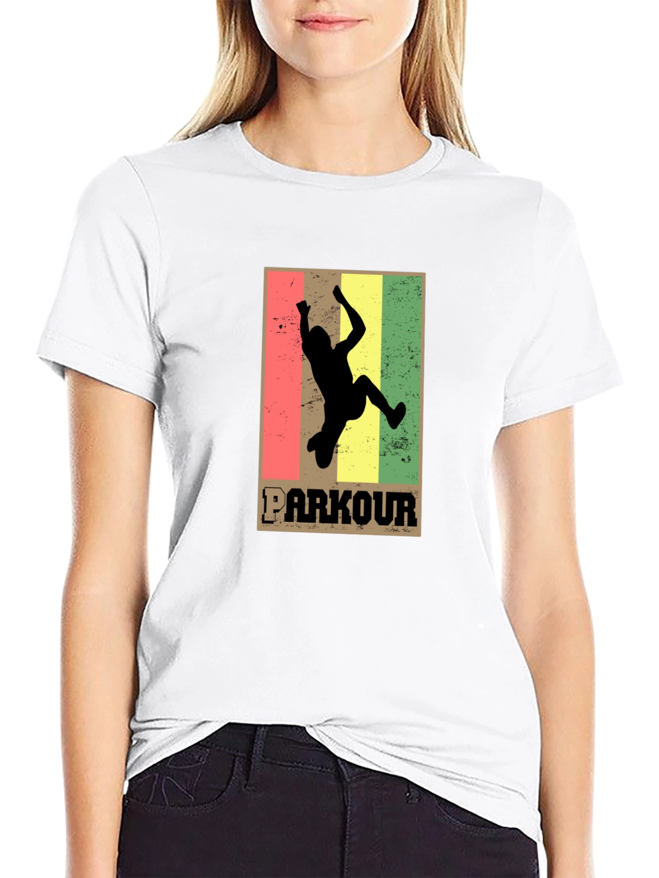 Parkour Silhouette Graphic Tee