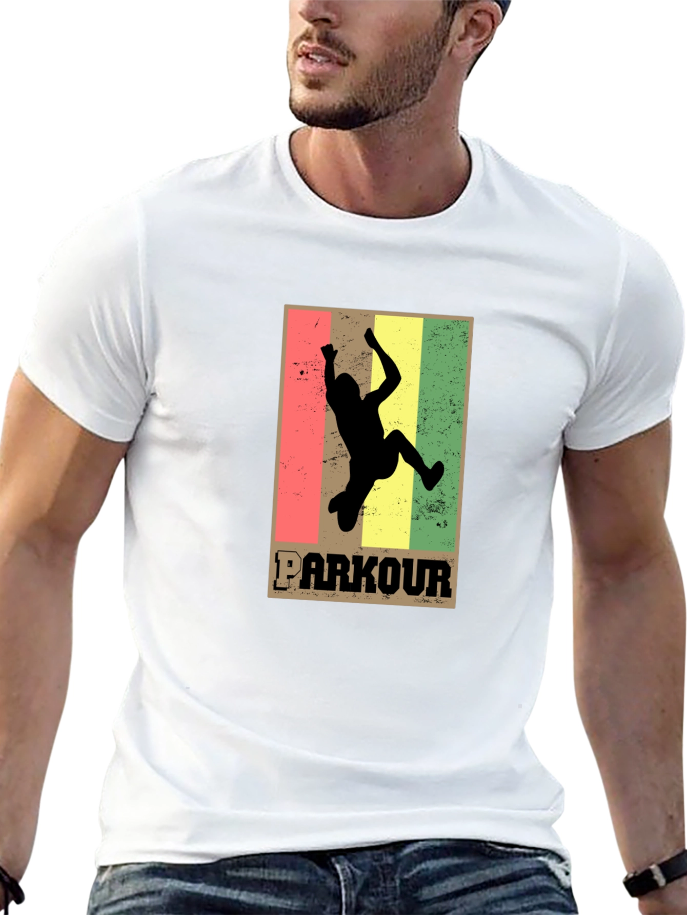Parkour Silhouette Graphic Tee