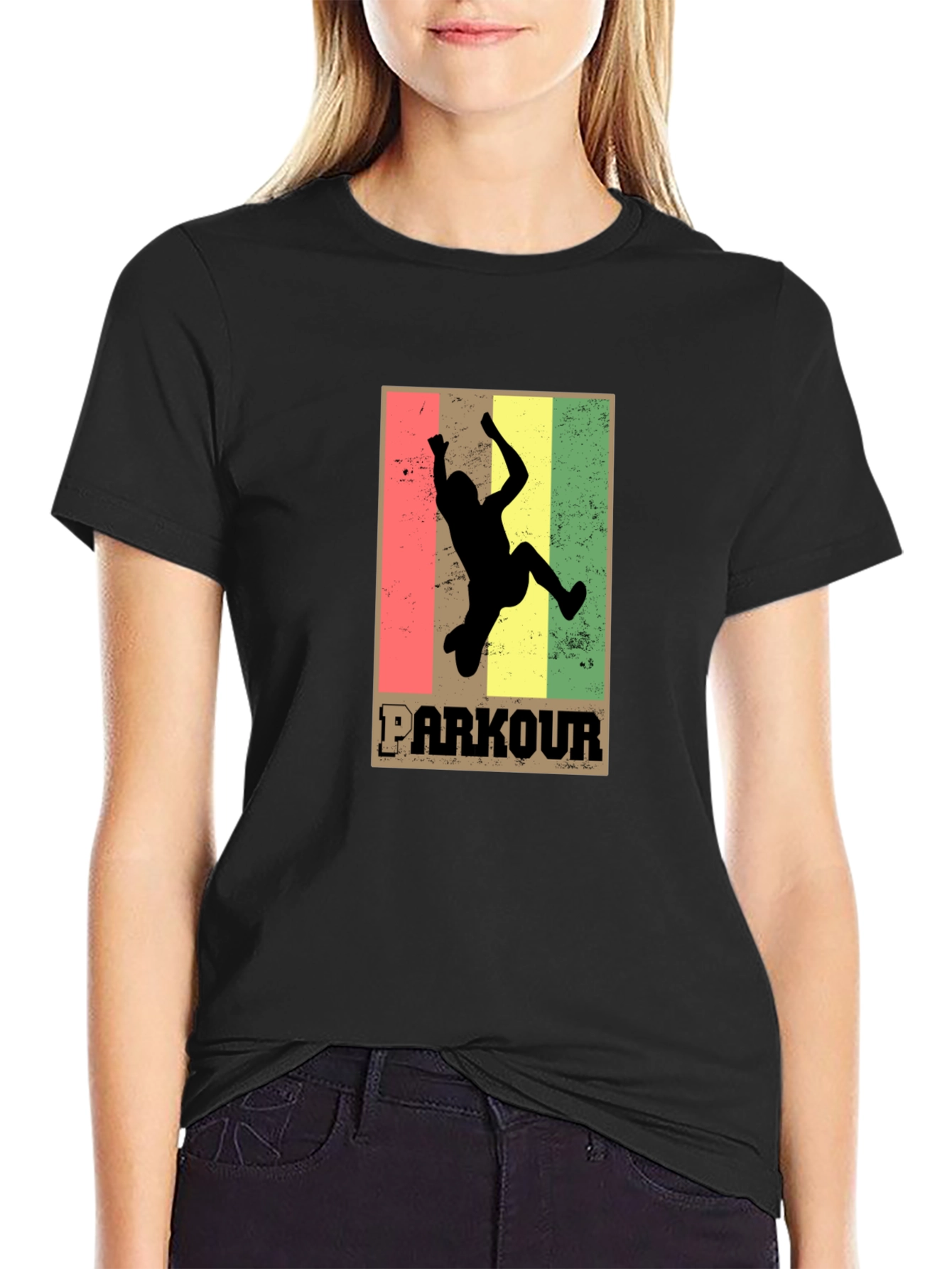 Parkour Silhouette Graphic Tee