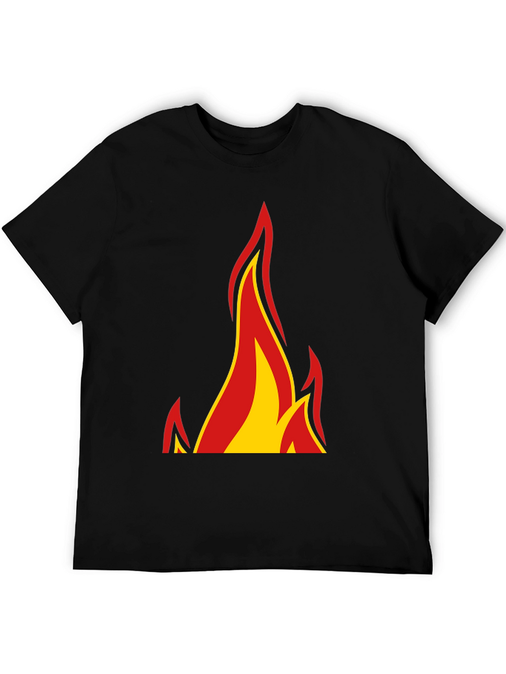Flame Graphic Black T-Shirt - Bold & Stylish