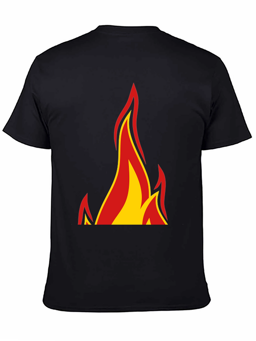 Flame Graphic Black T-Shirt - Bold & Stylish