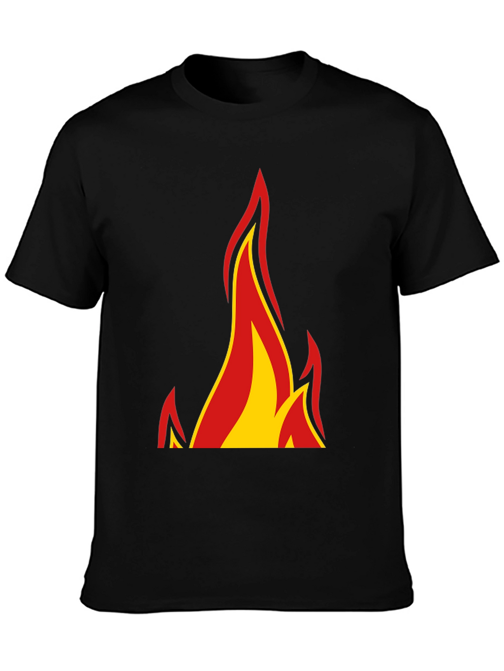 Flame Graphic Black T-Shirt - Bold & Stylish