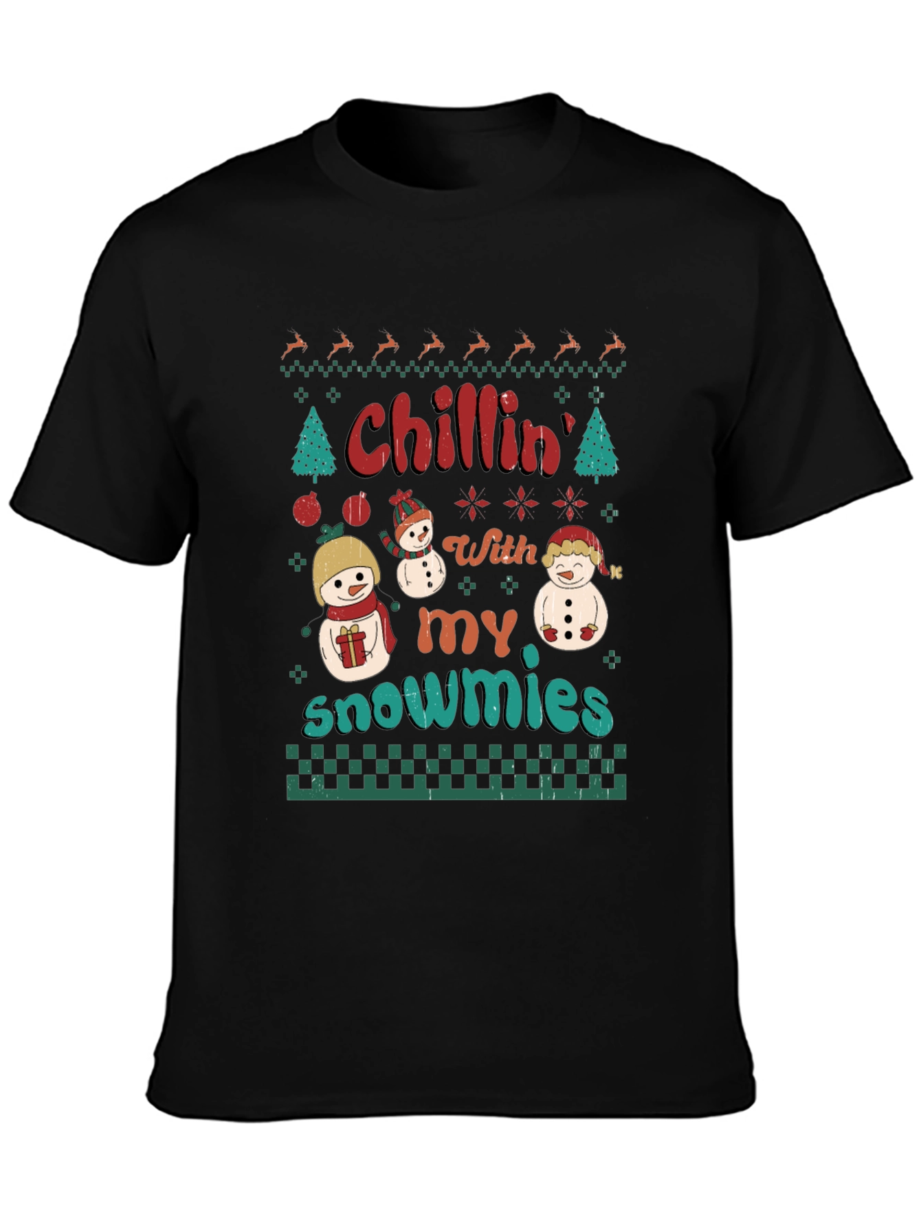 Chillin With My Snowmies Christmas T-Shirt