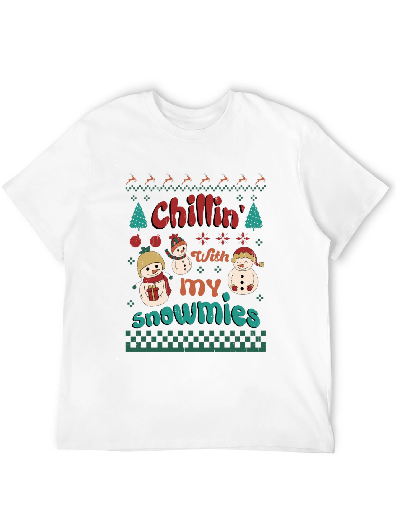 Chillin With My Snowmies Christmas T-Shirt