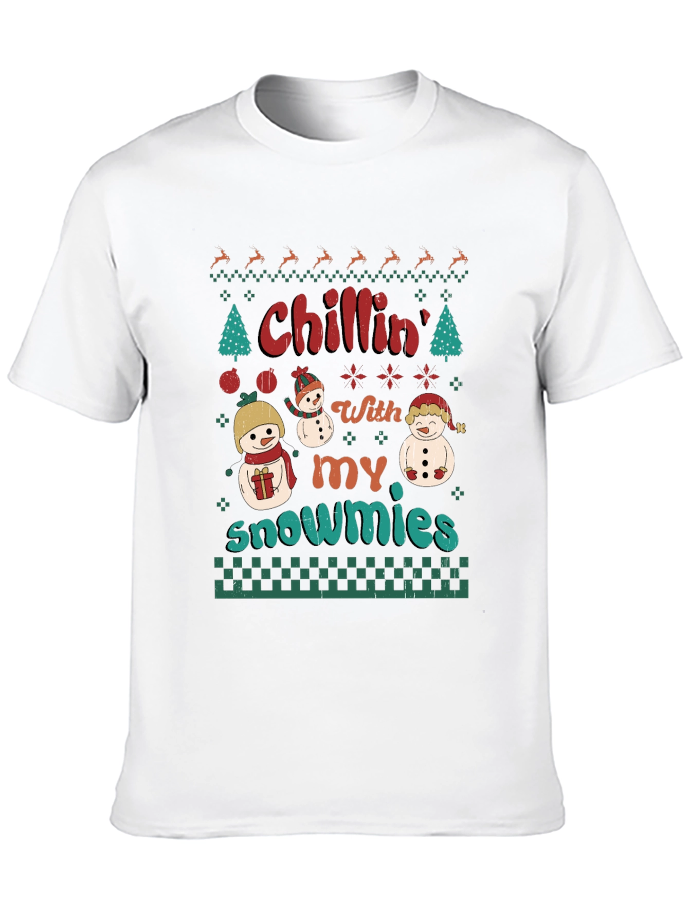 Chillin With My Snowmies Christmas T-Shirt