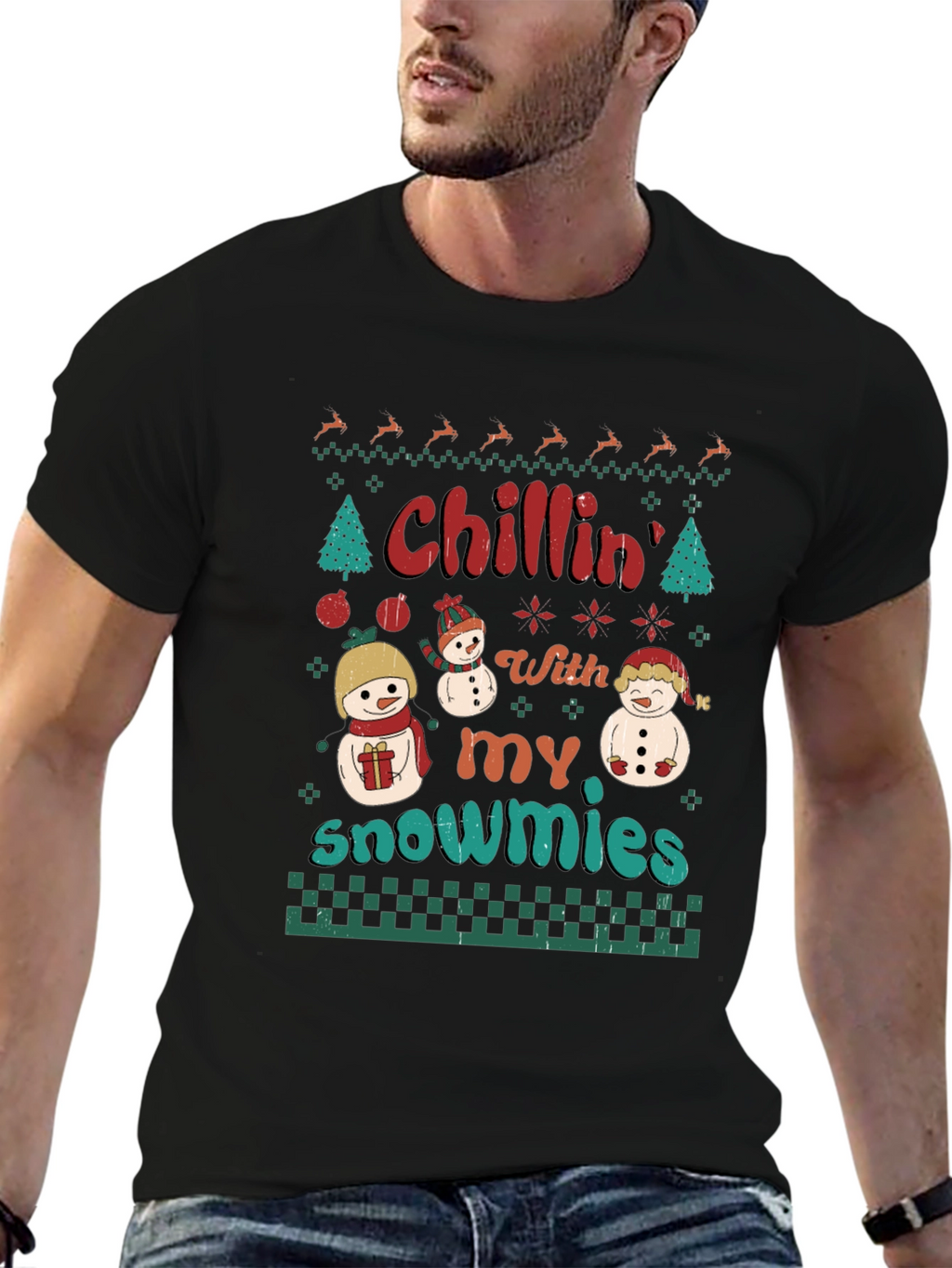 Chillin With My Snowmies Christmas T-Shirt