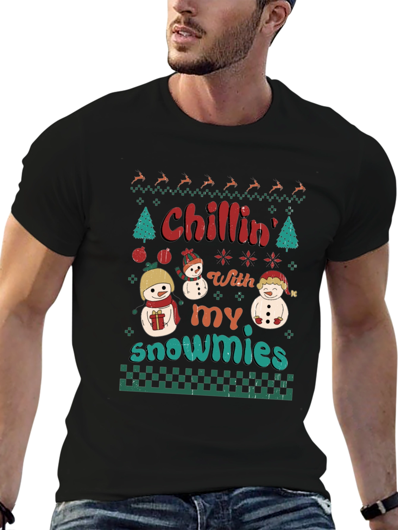 Chillin With My Snowmies Christmas T-Shirt