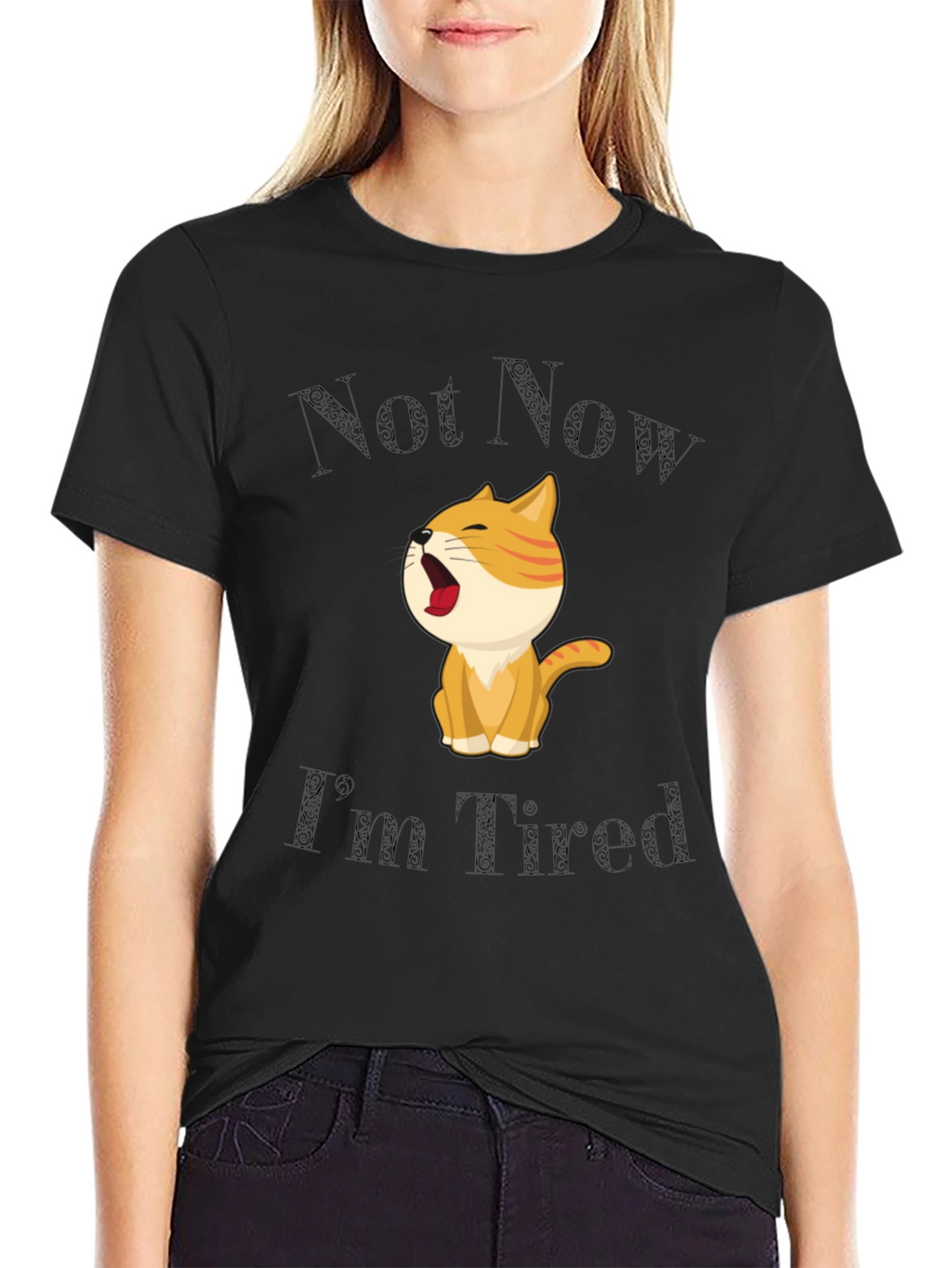 Not Now Im Tired Cat T-Shirt