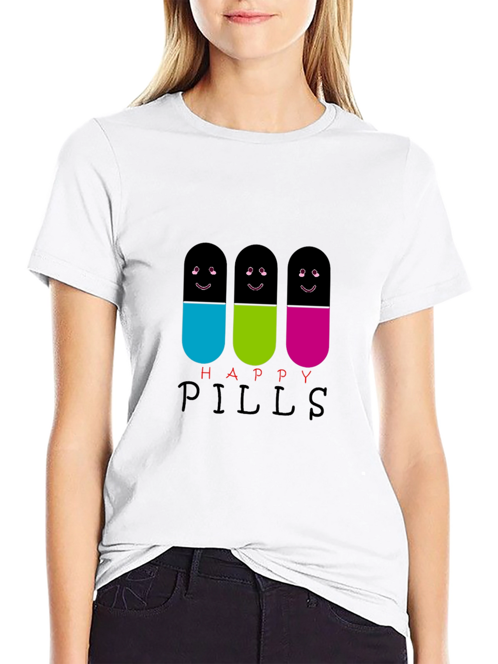 Happy Pills T-Shirt - Fun Graphic Tee