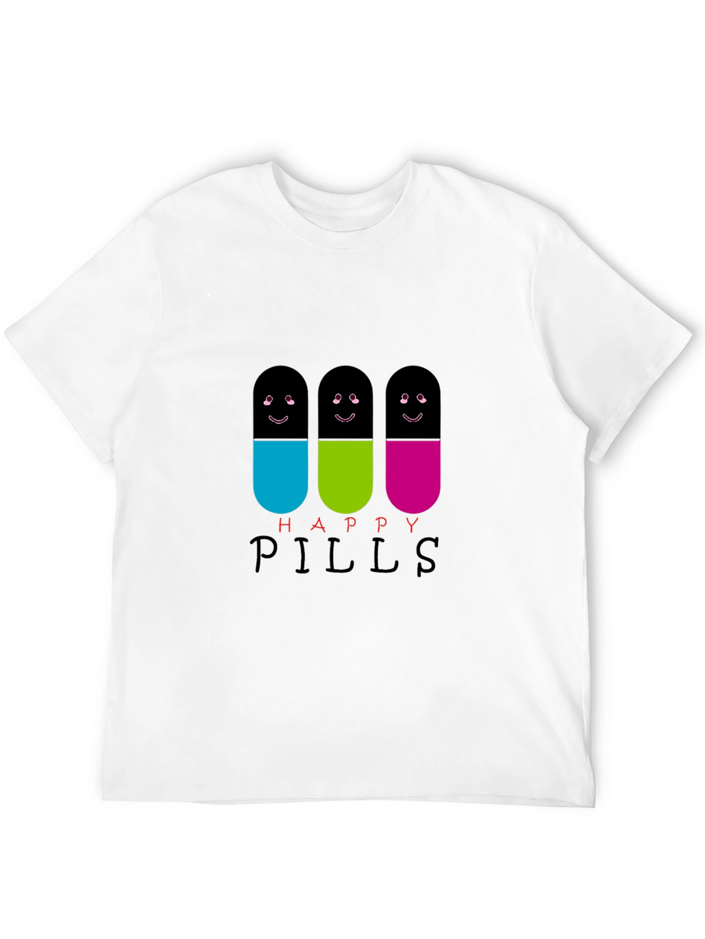 Happy Pills T-Shirt - Fun Graphic Tee